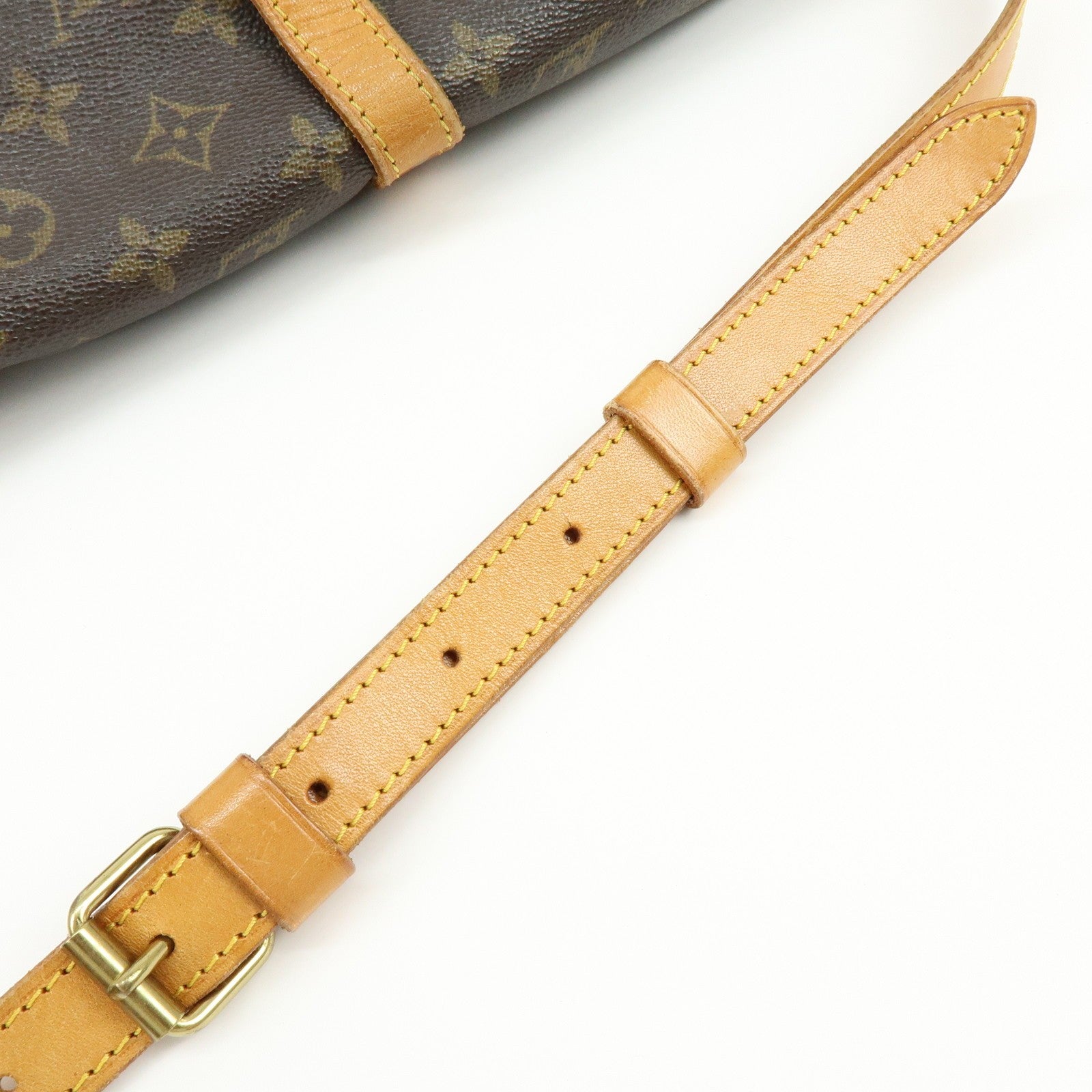 Louis Vuitton Monogram Saumur 30 Canvas Shoulder Bag Brown