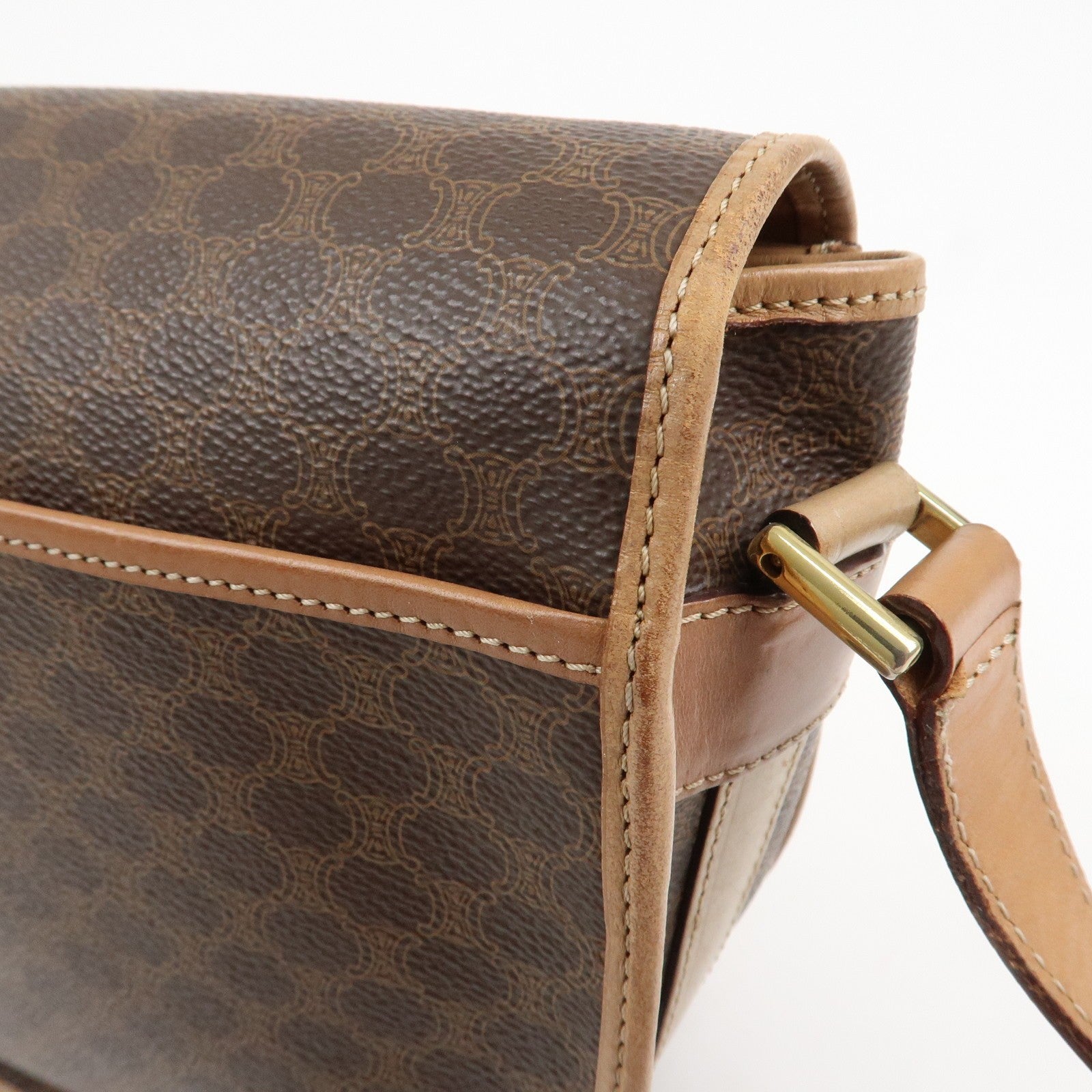 Celine Macadam Shoulder Bag - Brown, PVC