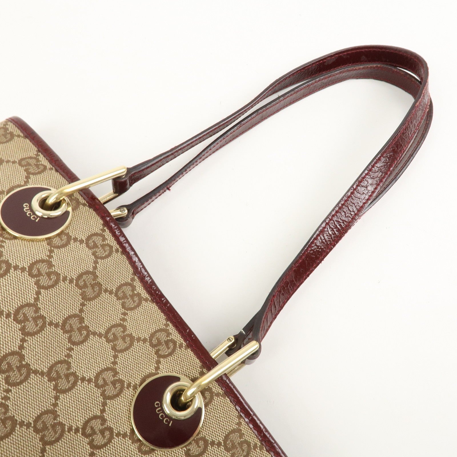 Gucci Tote Bag - Brown Bordeaux, GG Canvas Leather