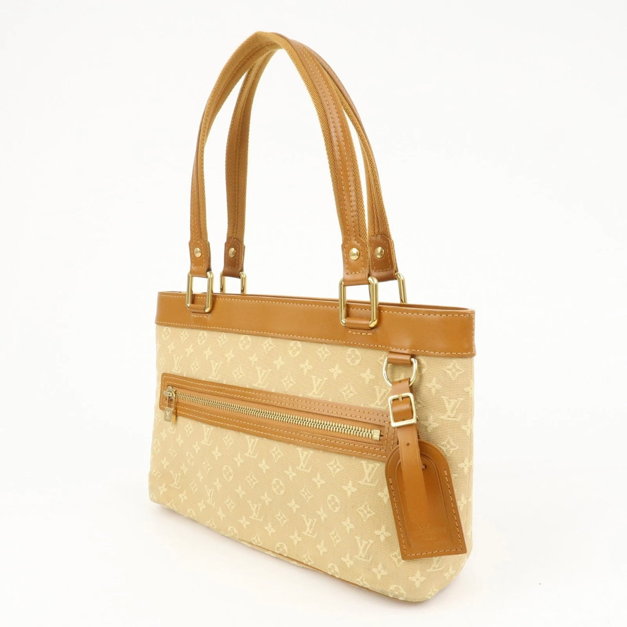 Louis Vuitton Monogram Mini Lucille PM Hand Bag Beige