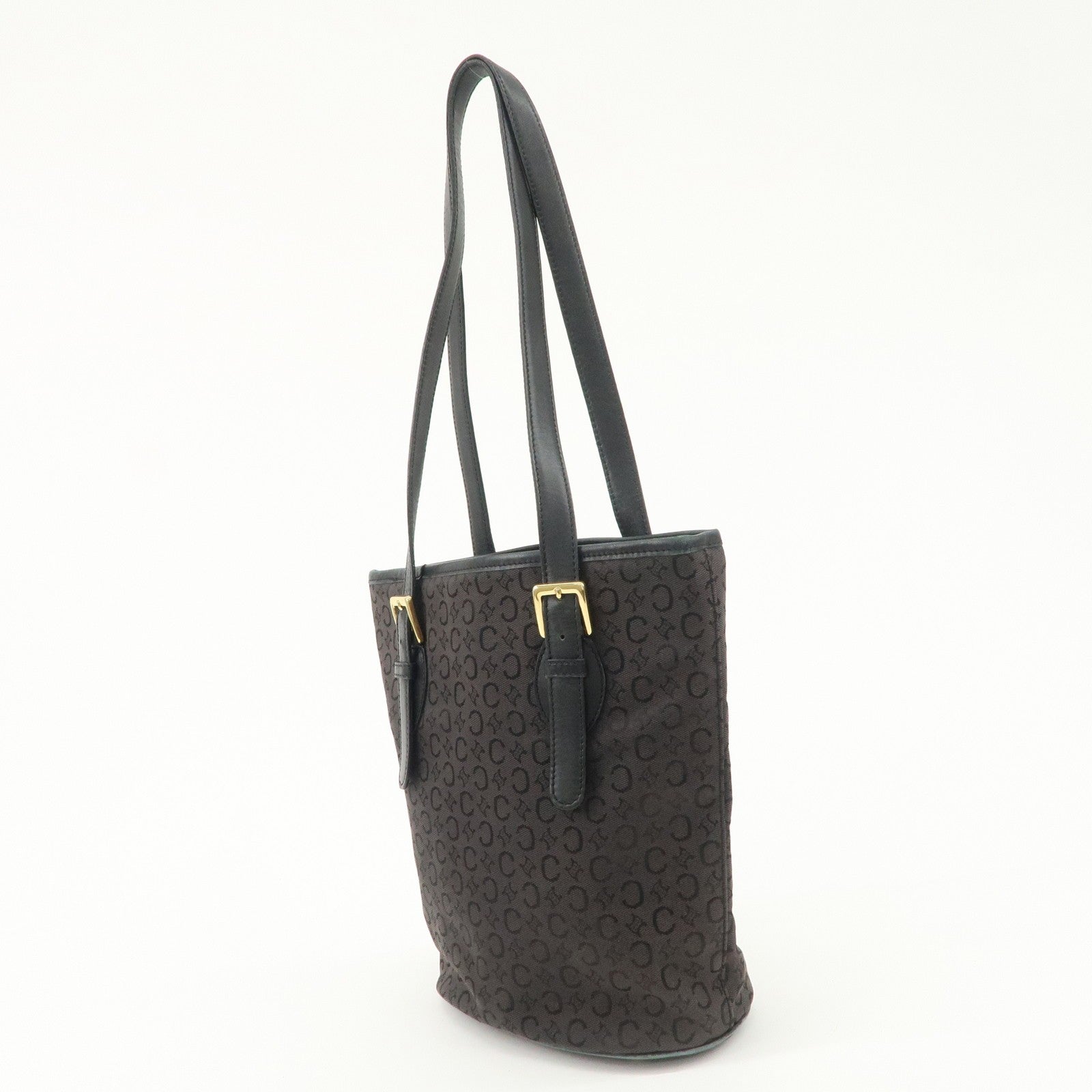 Celine C Macadam Tote Bag - Black, Canvas
