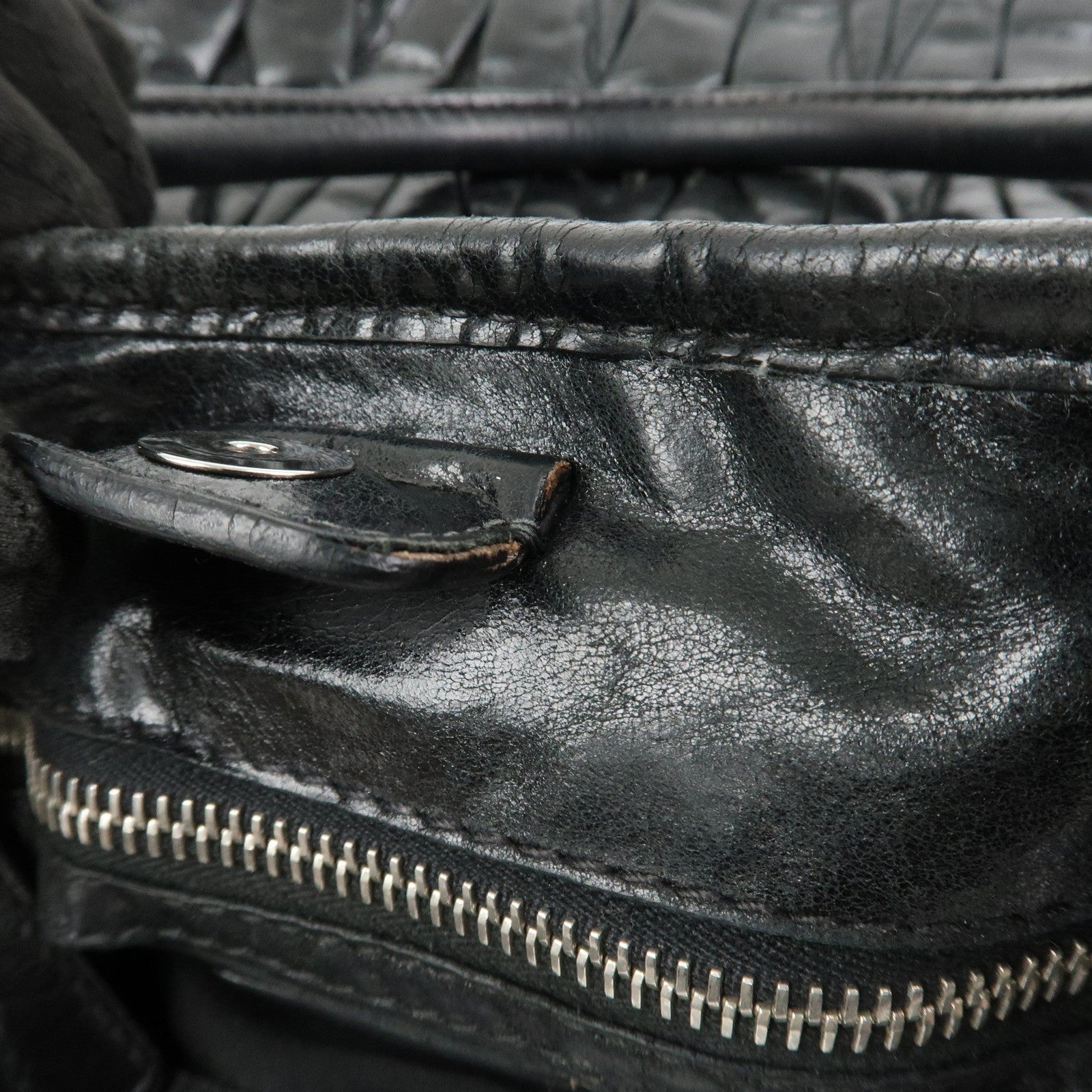 Miu Miu Matelasse 2Way Hand Bag - Black, Leather