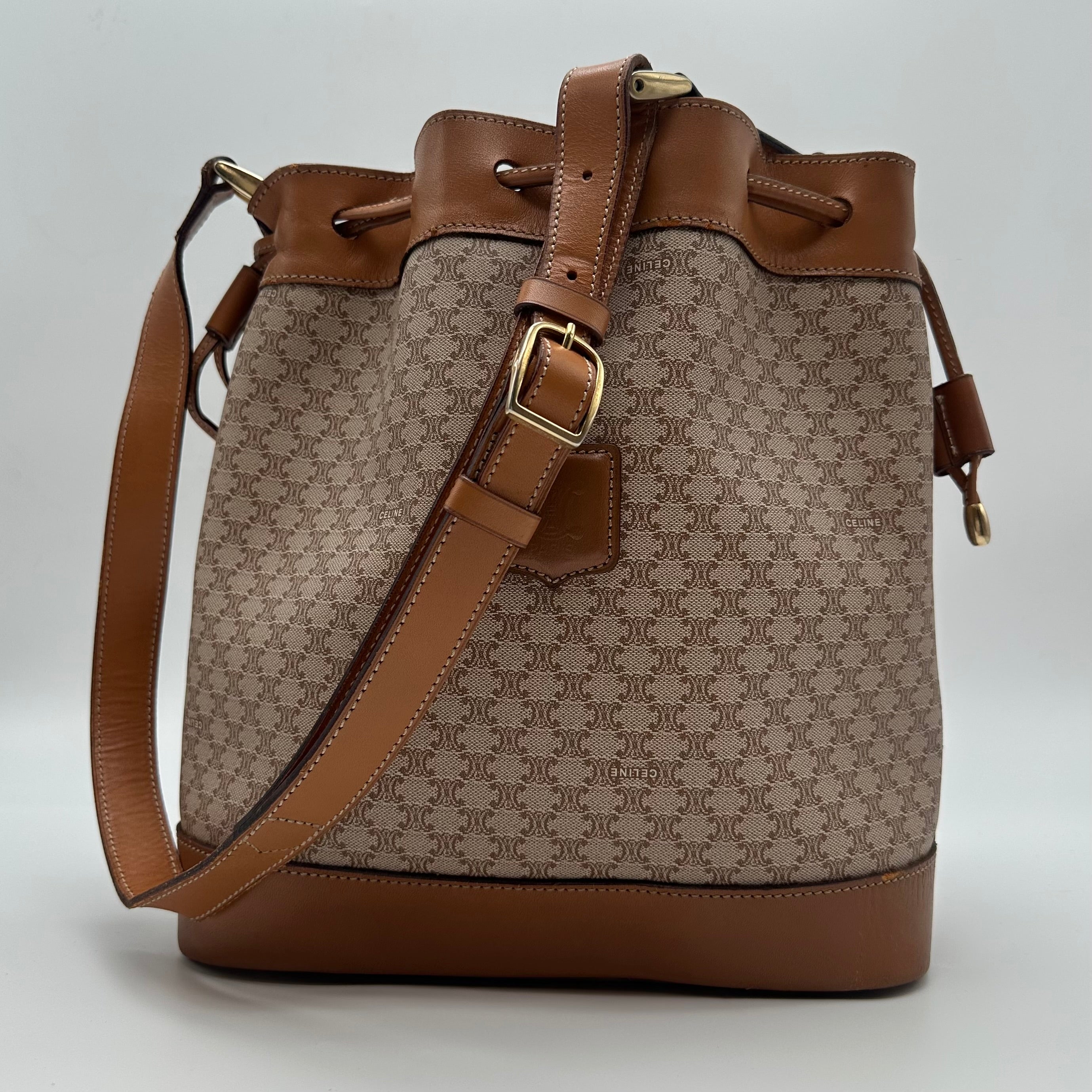 Celine Macadam Shoulder Bucket bag