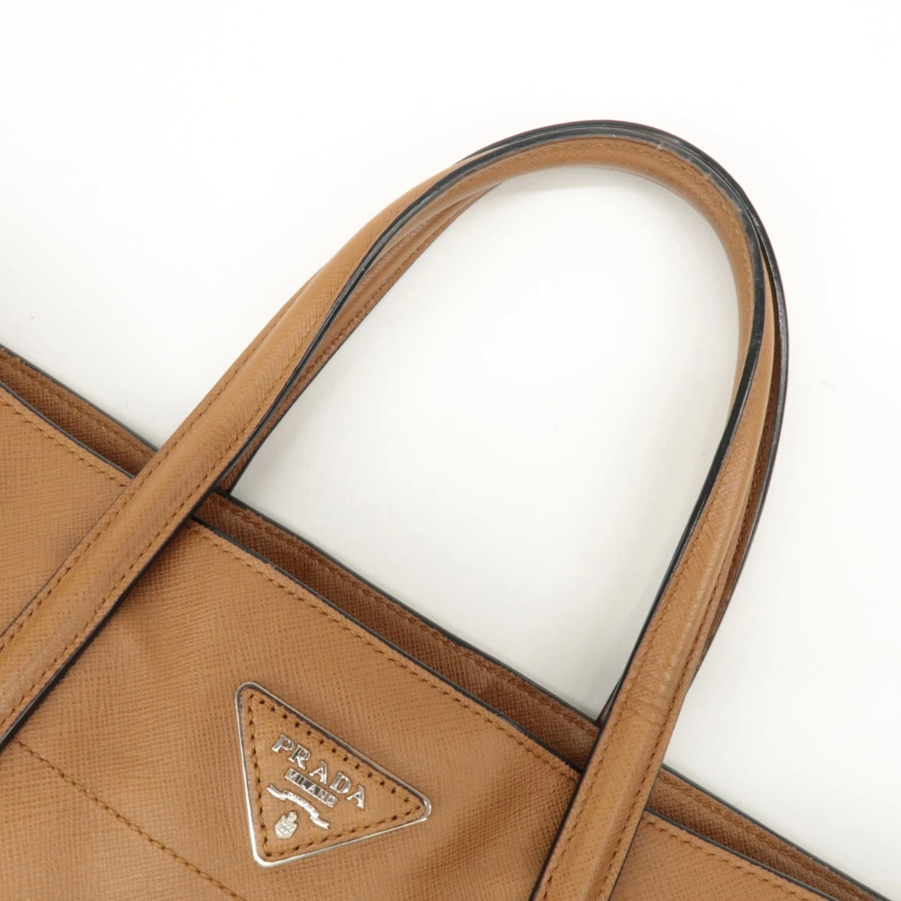 PRADA 2 way bag - Brown, Leather