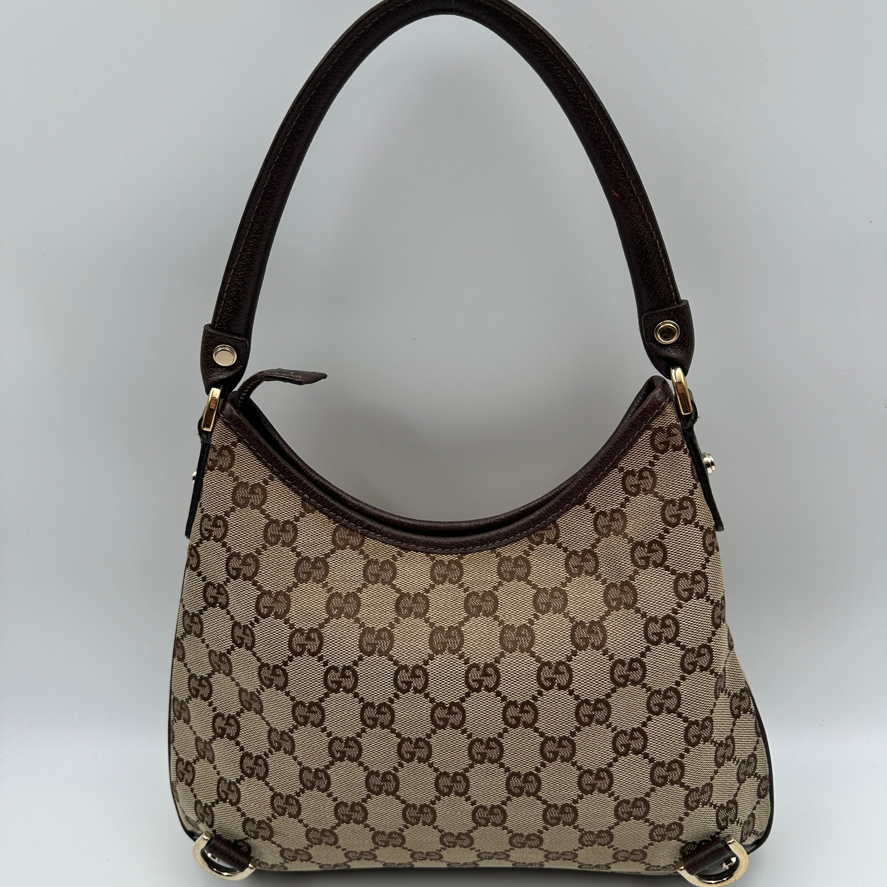 GG Monogram Abbey D-Ring Hobo Small Shoulder Bag