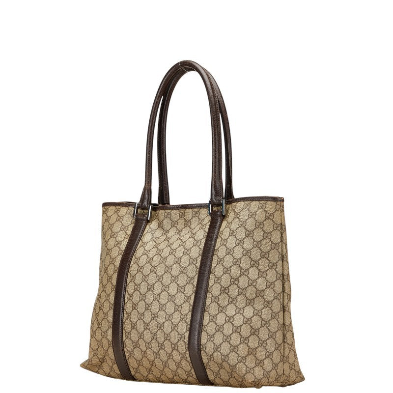 Gucci GG Supreme Tote Bag - Beige Brown, PVC
