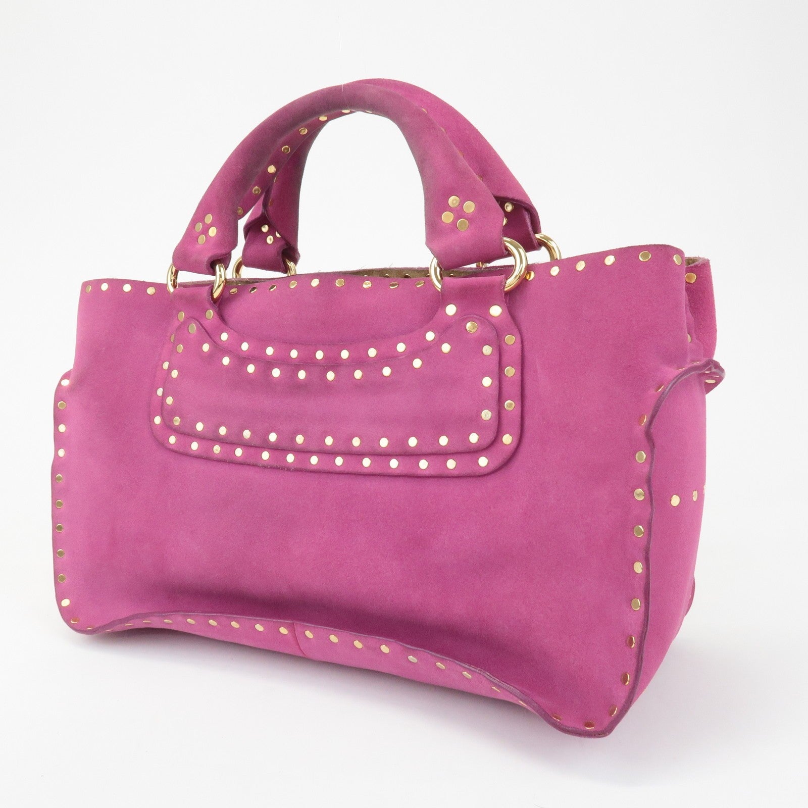 Celine Buggy Hand Bag - Pink, Suede Leather