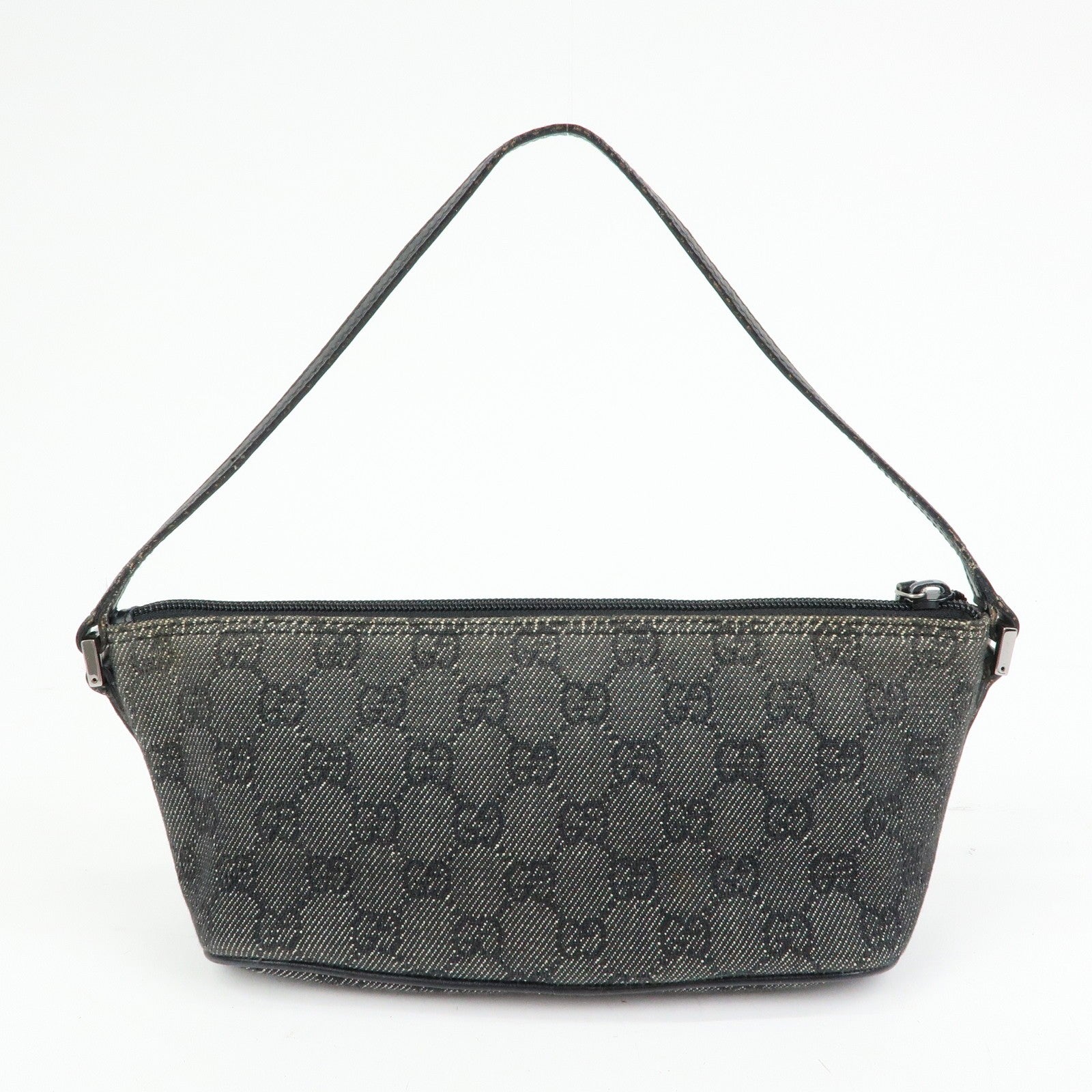Gucci Boat Bag Accessory Pouch - Black, GG Canvas Leather