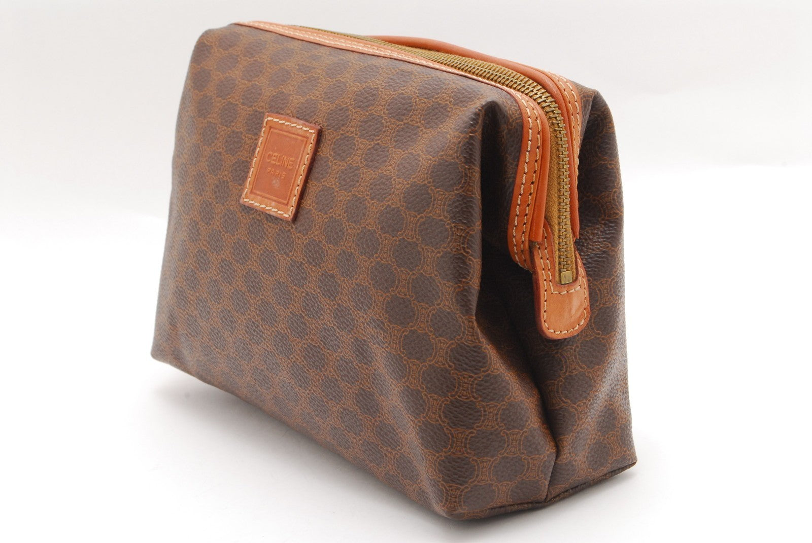 Celine Macadam Pouch - Brown, PVC Leather