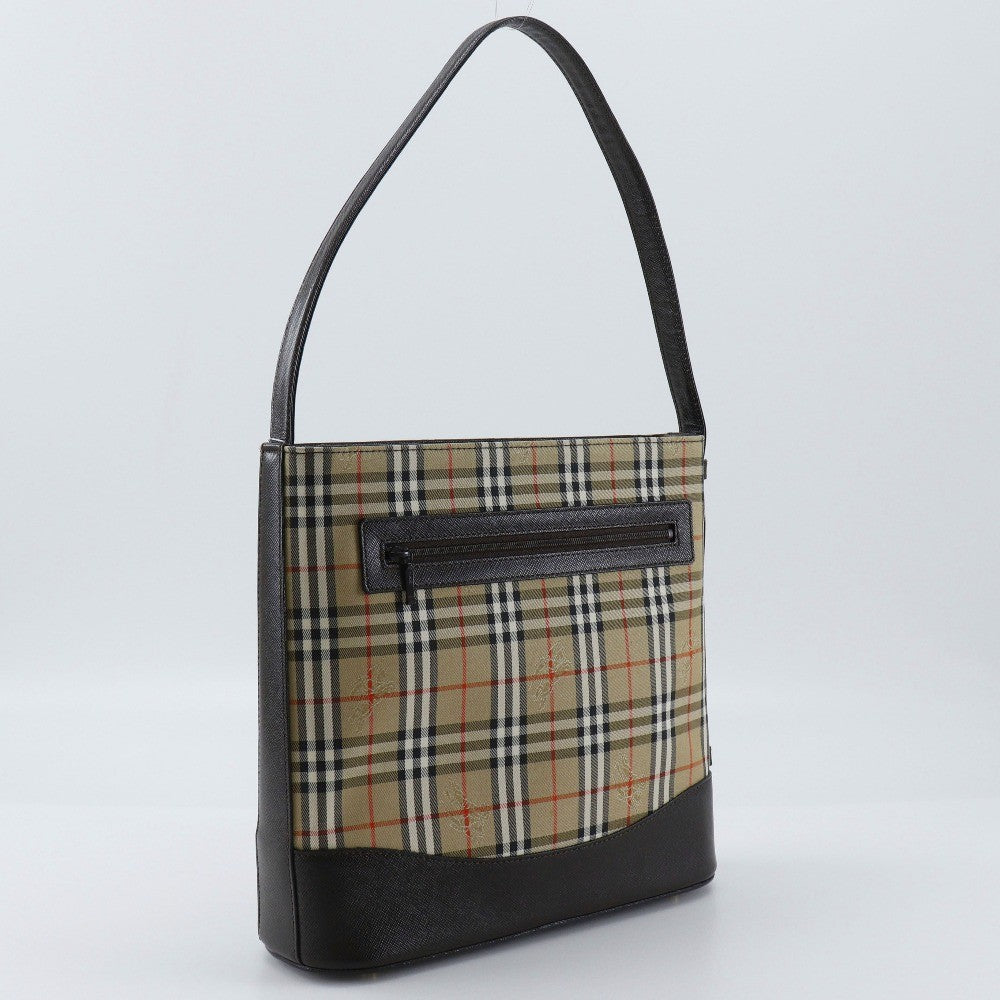 Burberry Nova Check Shoulder Bag - Brown, Canvas/Leather