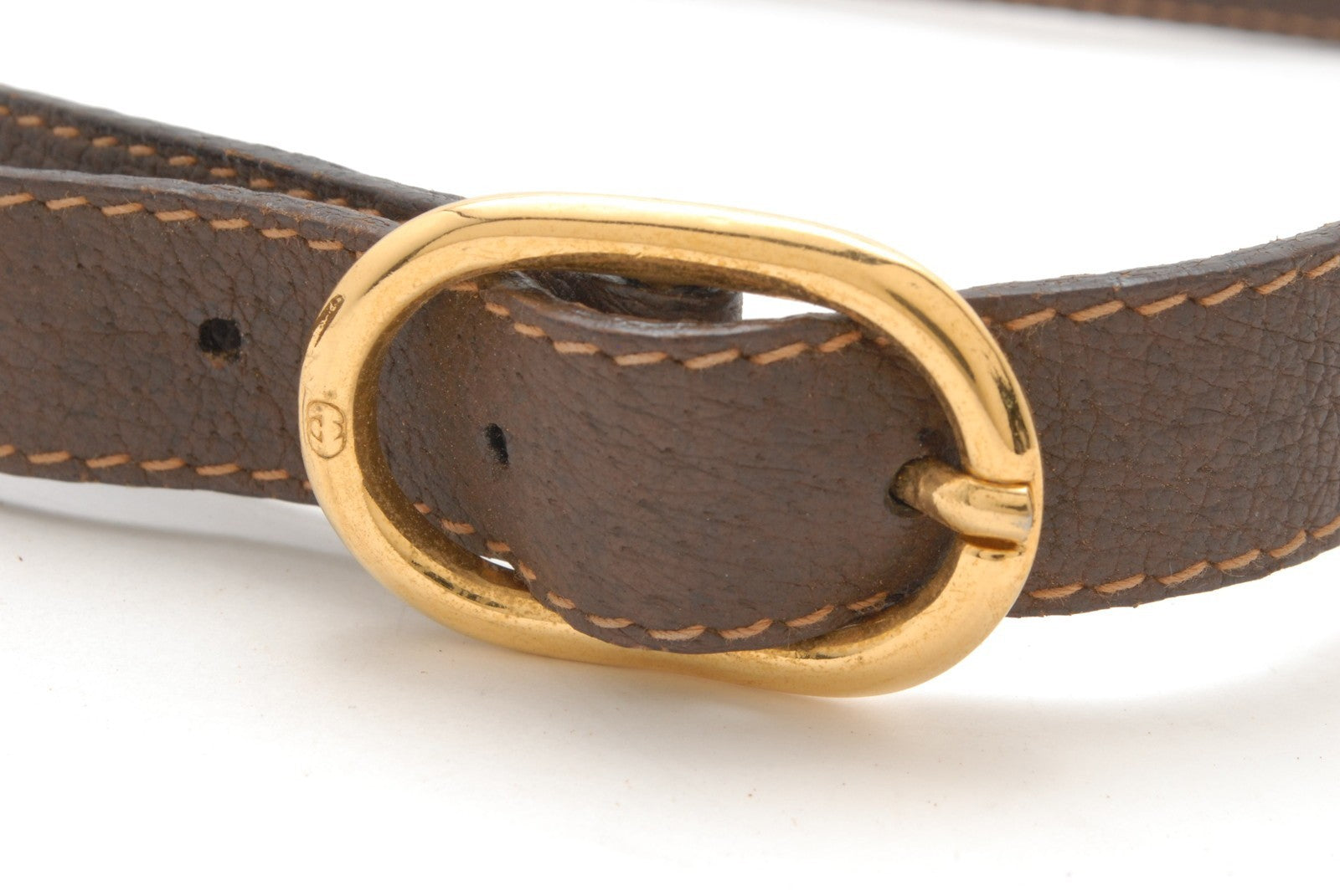 Gucci Sherry Line Drawstring Shoulder Bag - Brown, PVC Leather