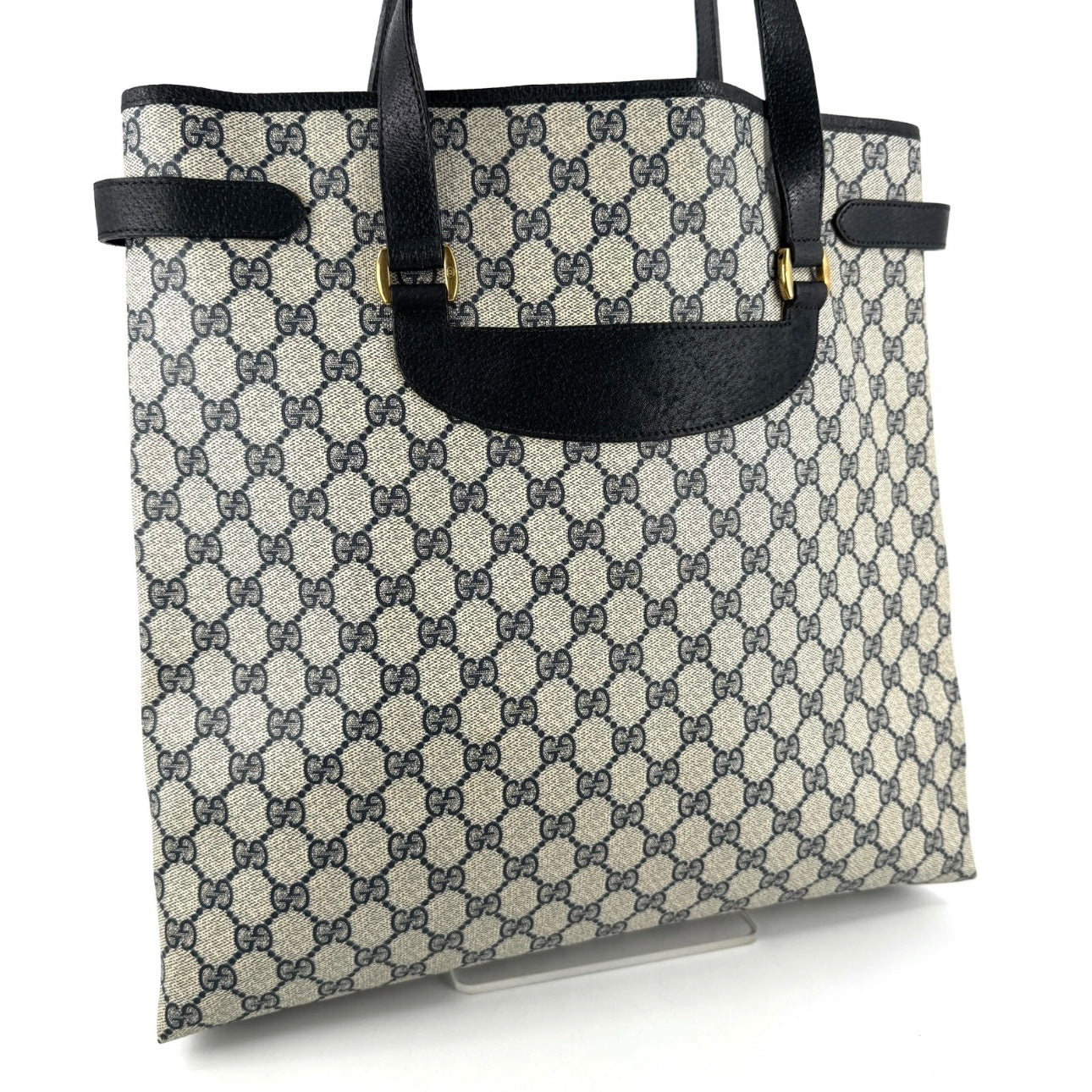 GUCCI Supreme Tote Bag GG Navy