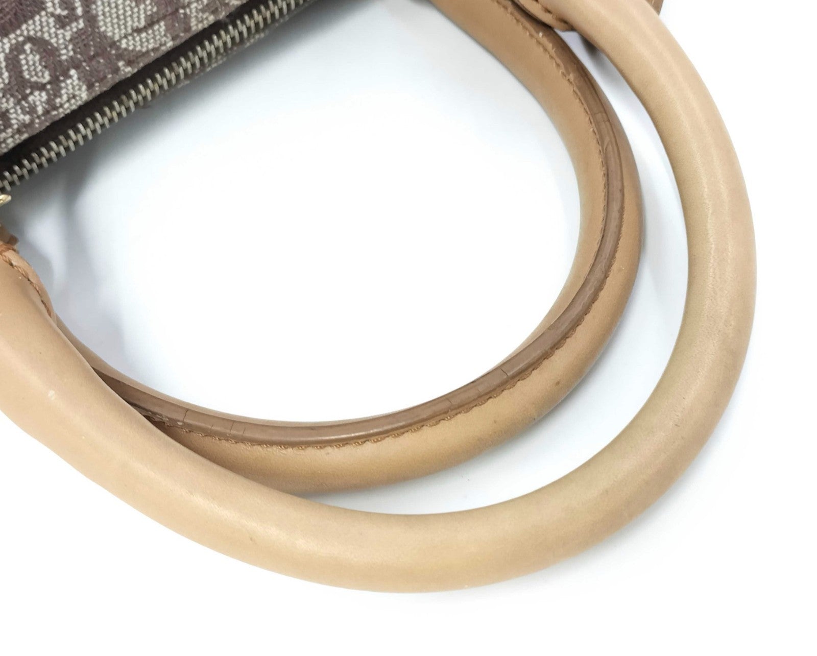Christian Dior Trotter Mini Boston Handbag - Beige, Canvas
