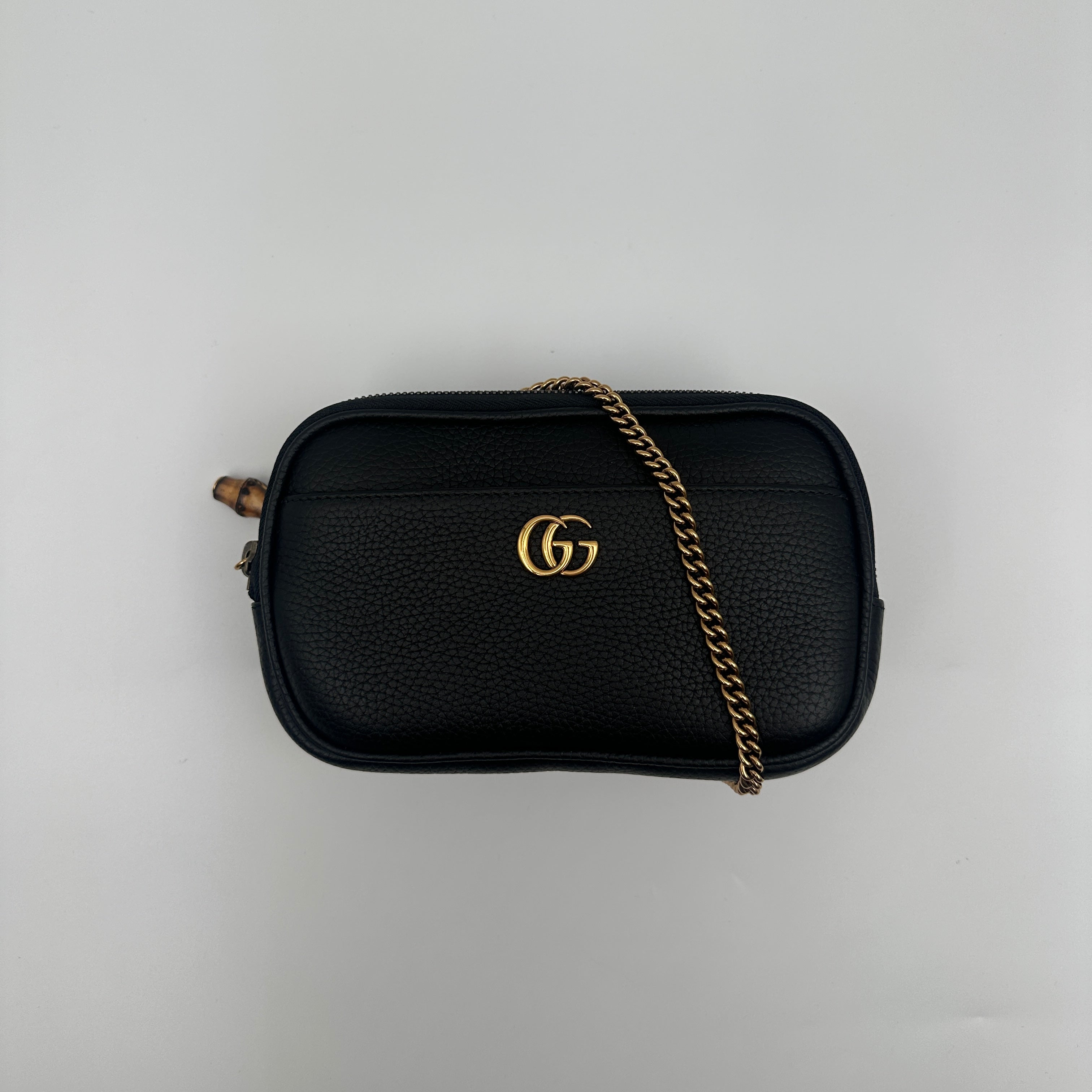 Gucci Double G Super Mini Bag With Bamboo
