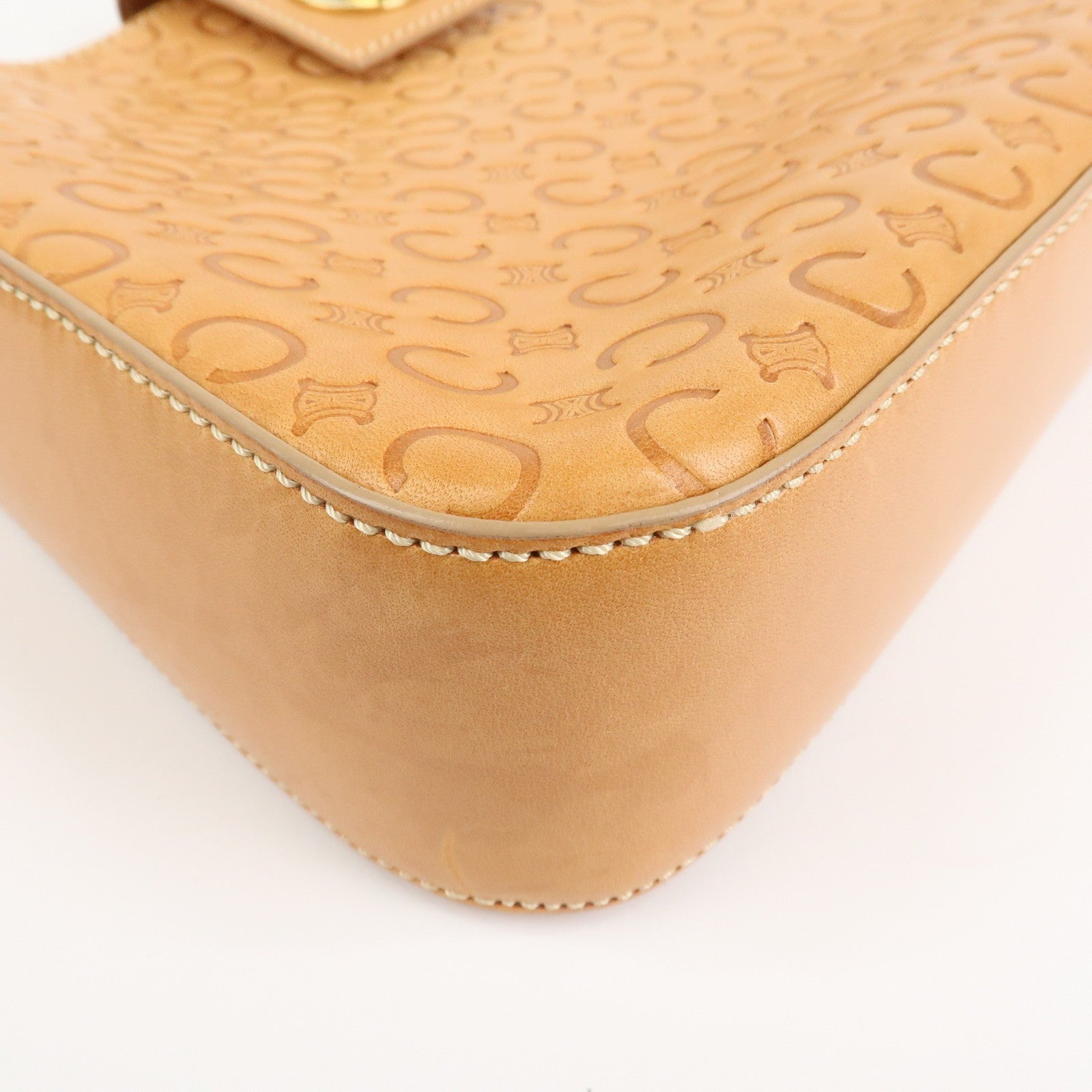 Celine C Macadam Shoulder Bag - Beige, Leather