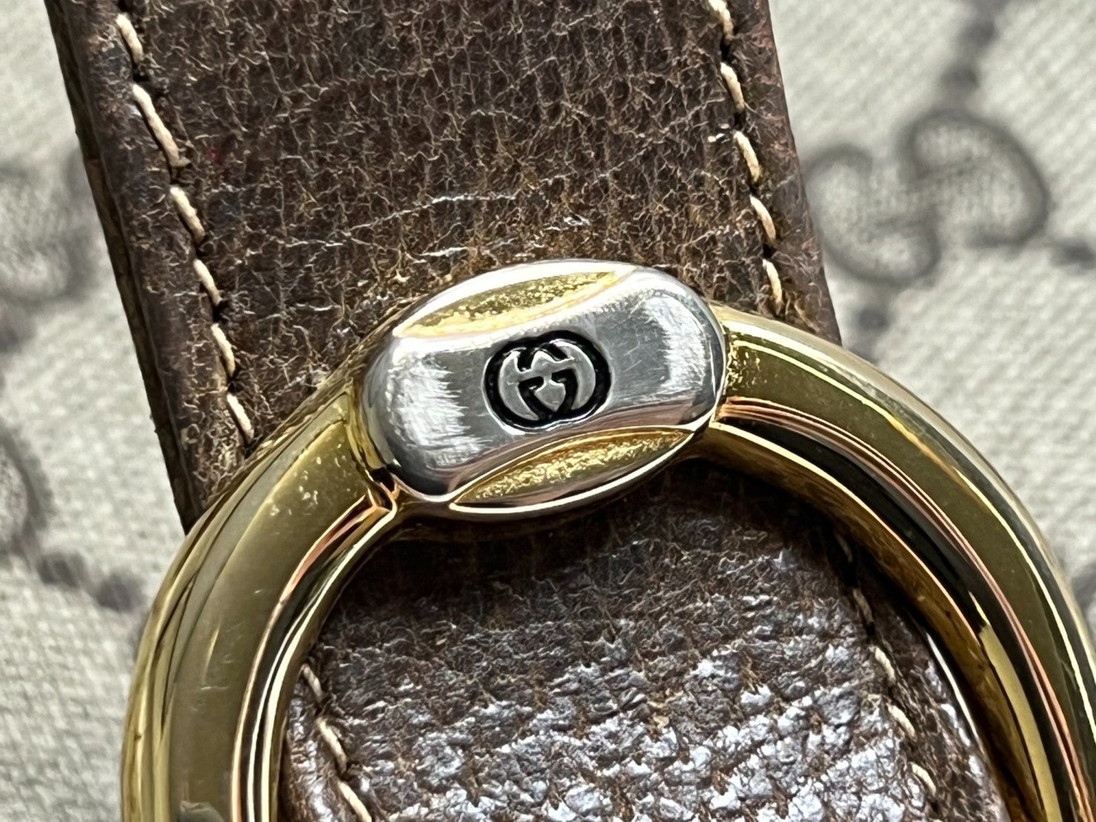 Gucci GG Supreme Crossbody Shoulder Bag - Brown, PVC Leather