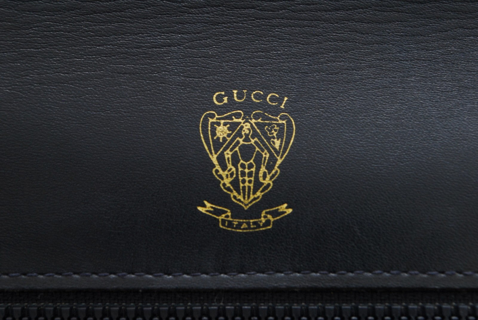 Gucci GG Supreme Horsebit Shoulder Bag - Navy, PVC Leather