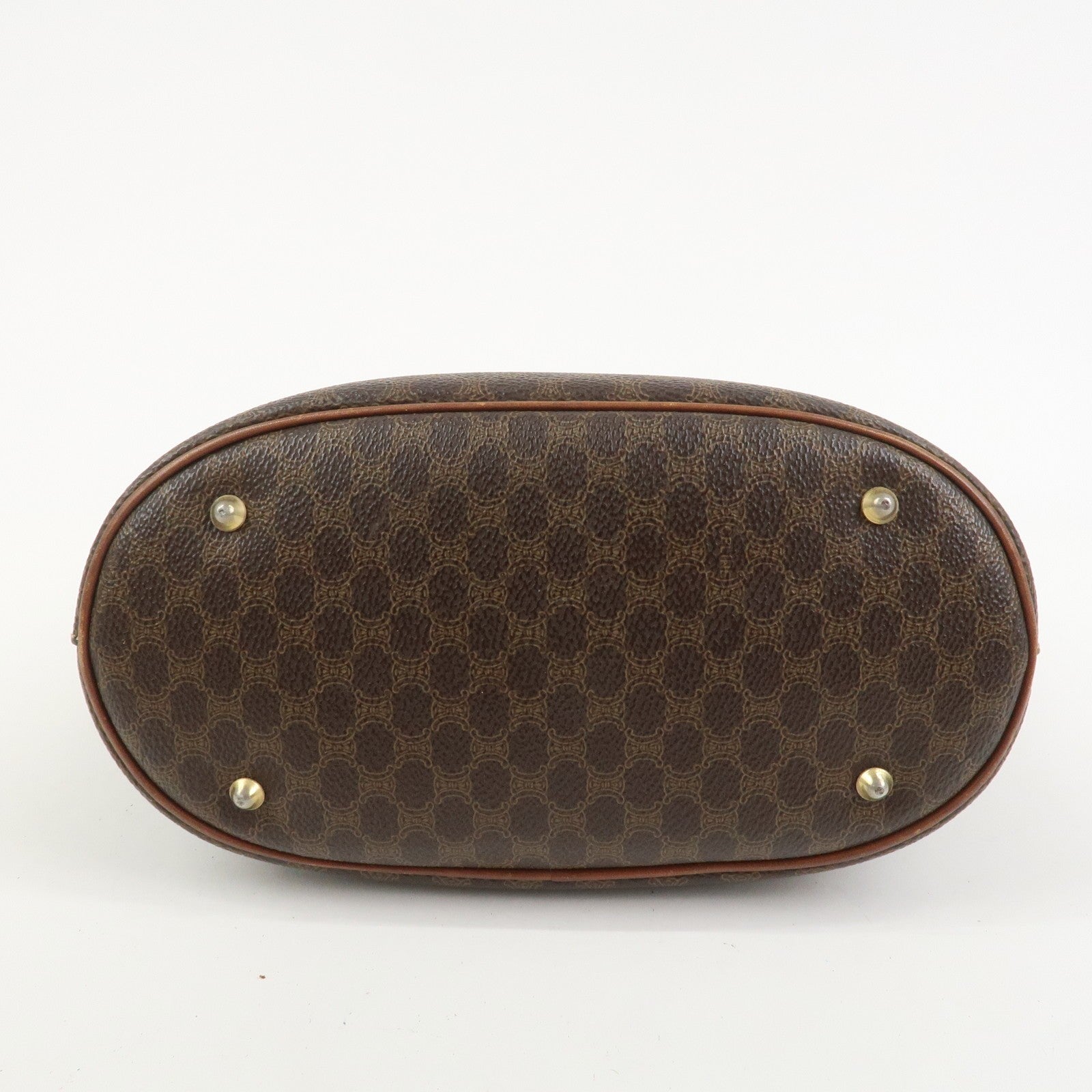 Celine Macadam Tote Bag - Brown, PVC Canvas Leather