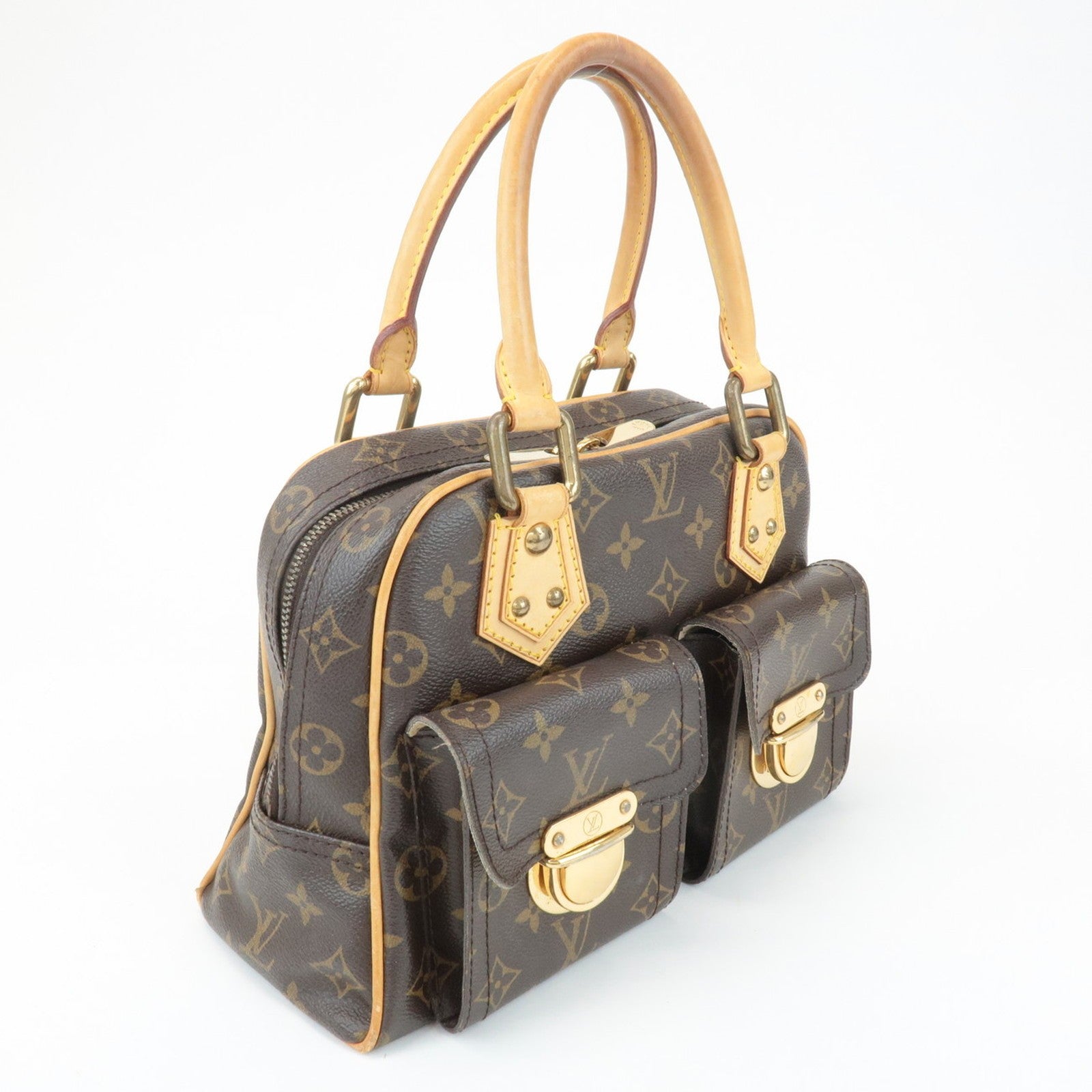 Louis Vuitton Monogram Manhattan PM Handbag - Brown, Monogram Canvas