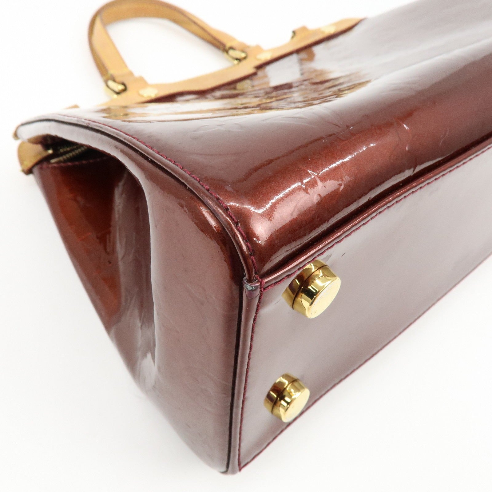 Louis Vuitton M91690 2Way Shoulder Bag - Rouge Fauve, Vernis Leather