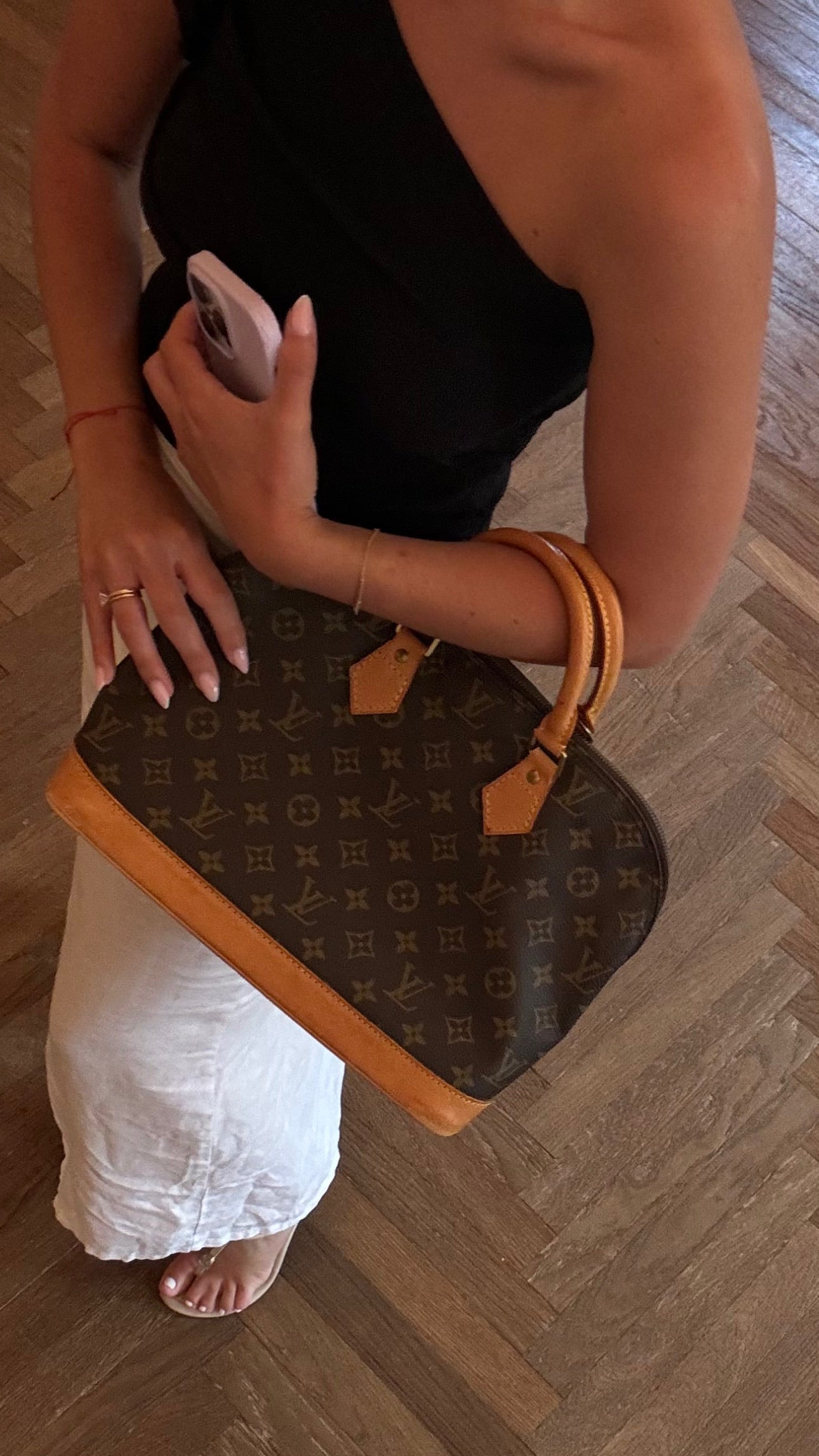 Louis Vuitton Monogram Alma Handbag - Brown, Coated Canvas