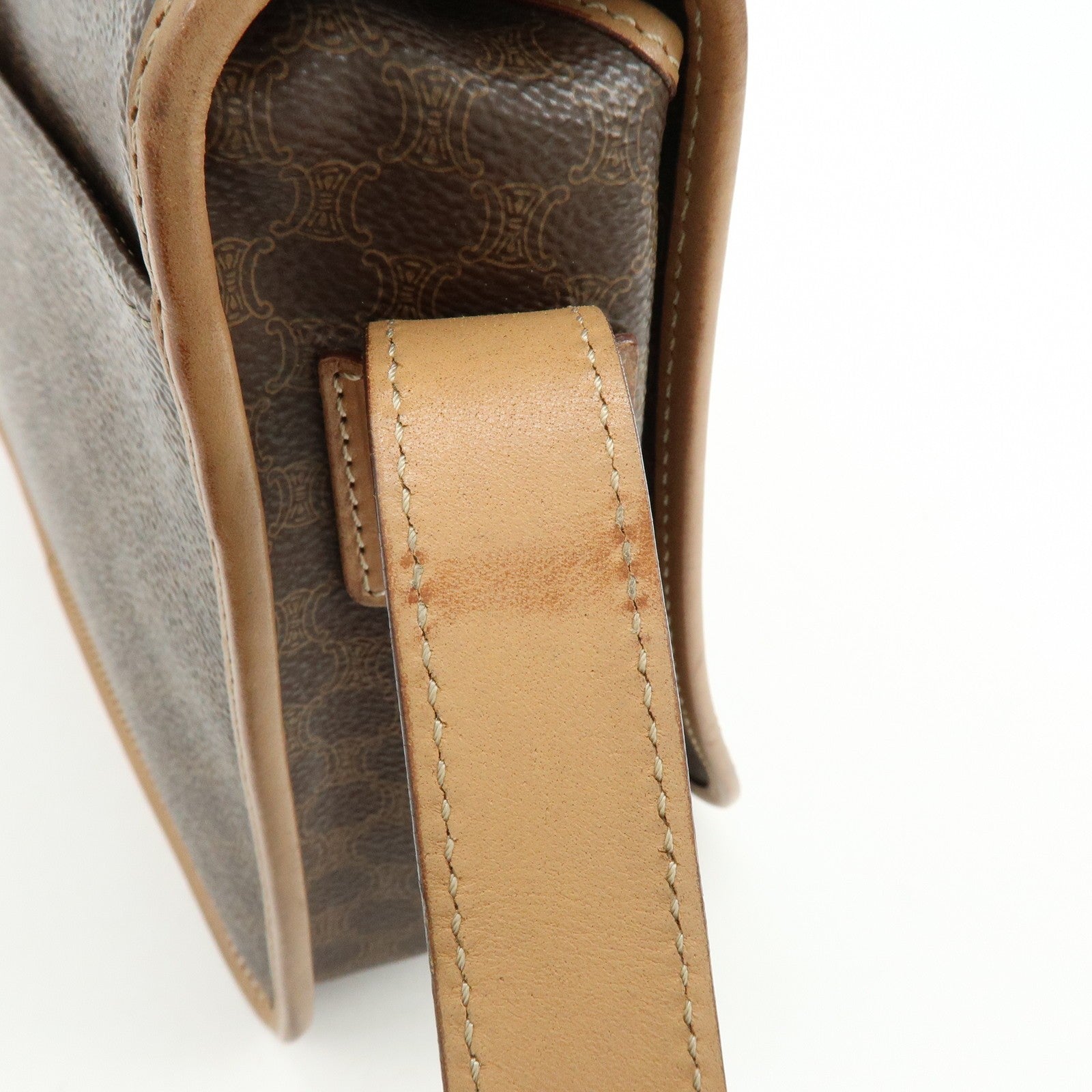 Celine Macadam Shoulder Bag - Brown, PVC Leather