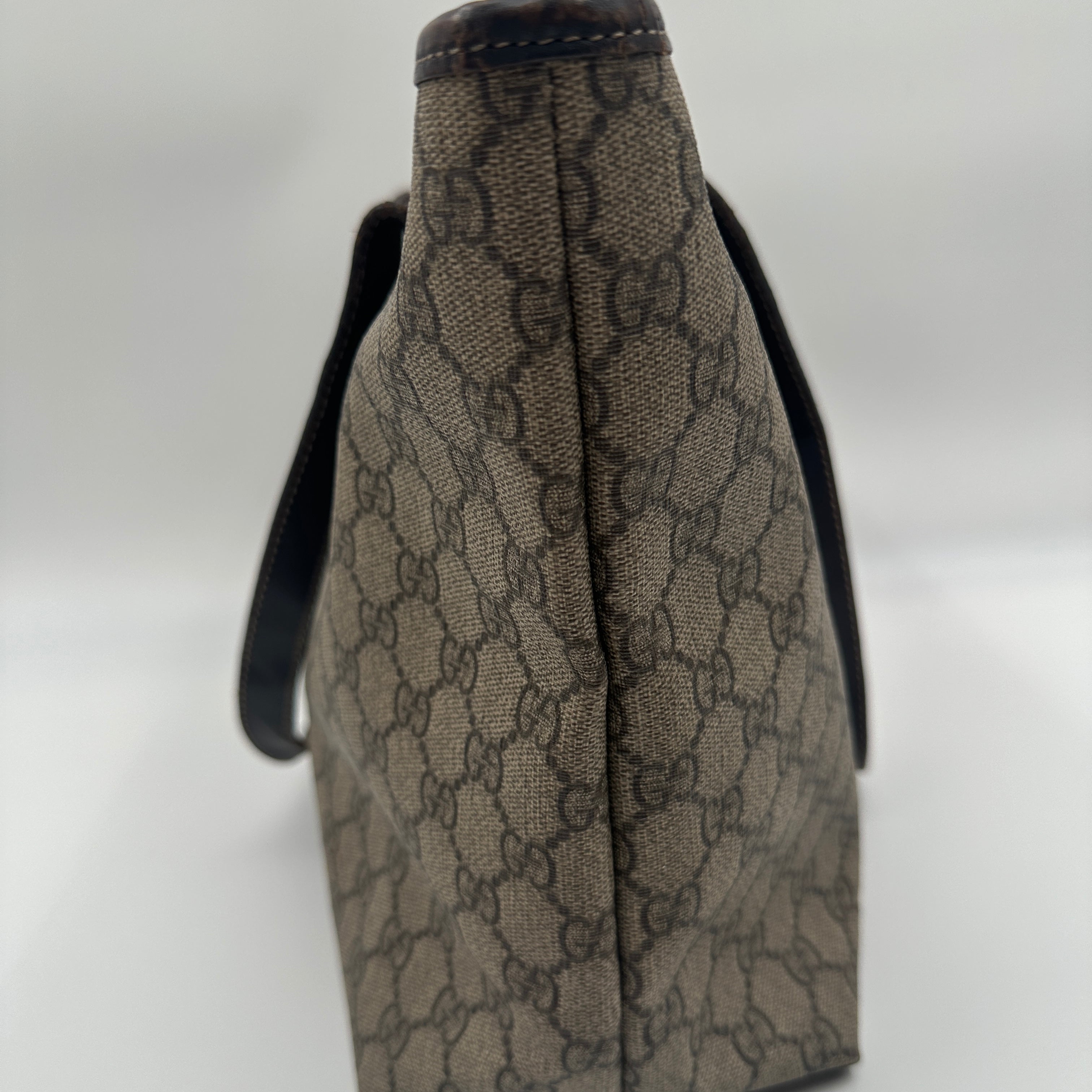 GG Supreme PVC Canvas and Leather Tote Bag