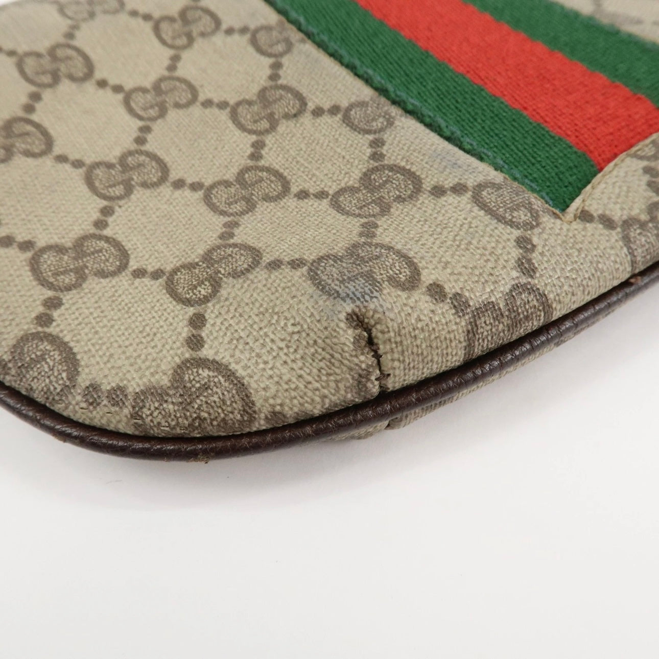 GUCCI GG Supreme Cosmetic Pouch Clutch Bag