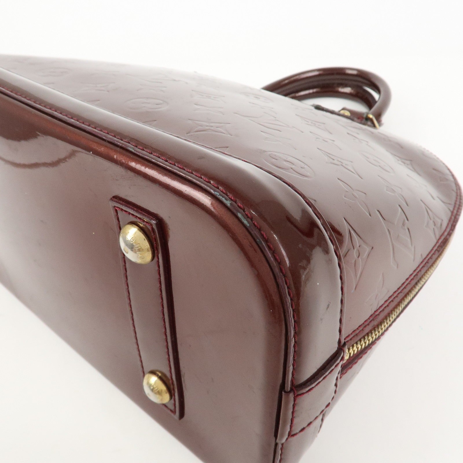 Louis Vuitton Monogram Vernis Alma PM Bag - Rouge Fauviste, Vernis Leather