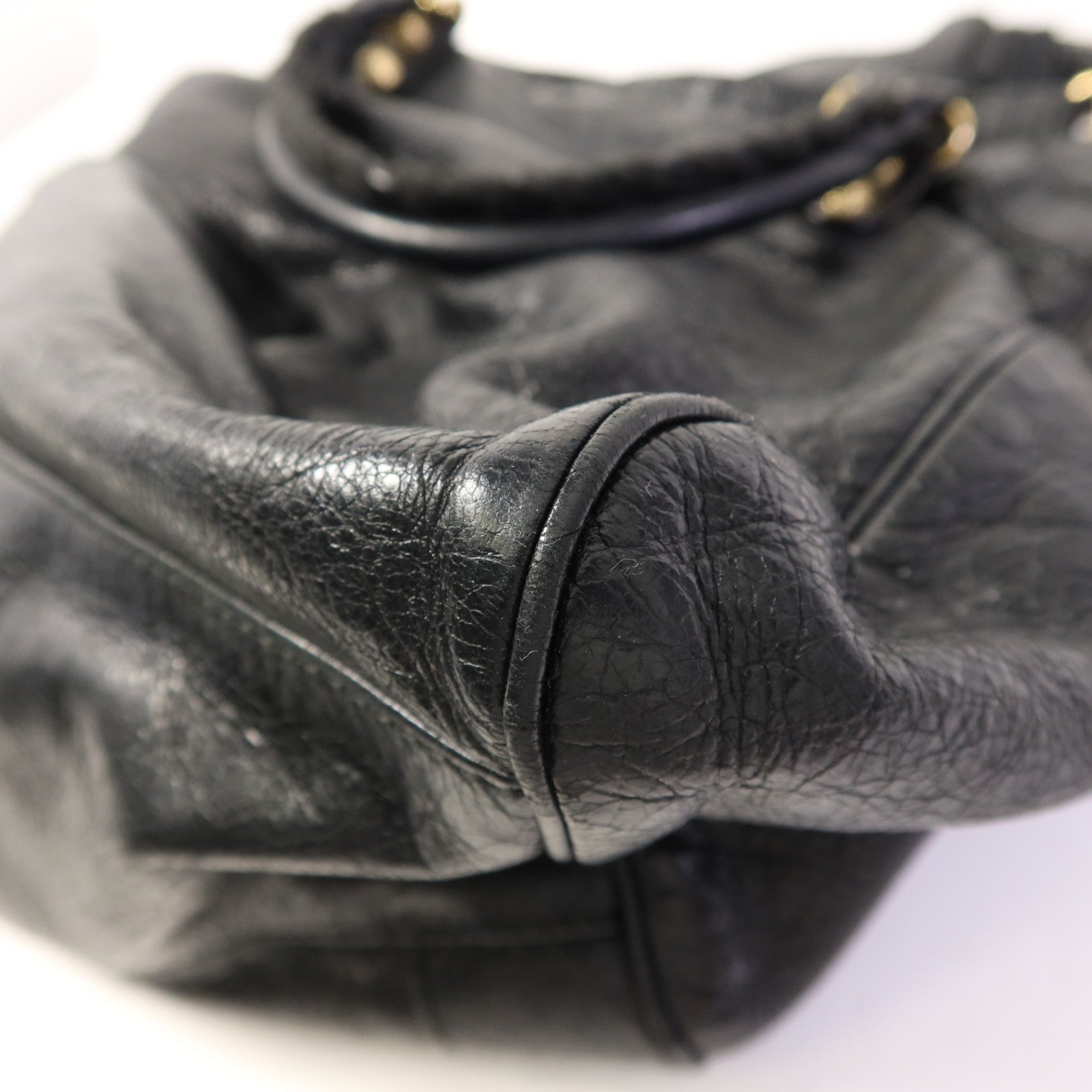 Balenciaga GHW Giant Velo 2 Way Shoulder Bag - Black, Calfskin Leather