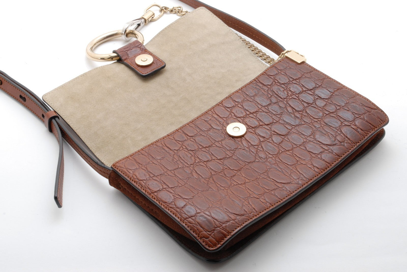 Chloé Faye Shoulder Bag - Brown, Leather
