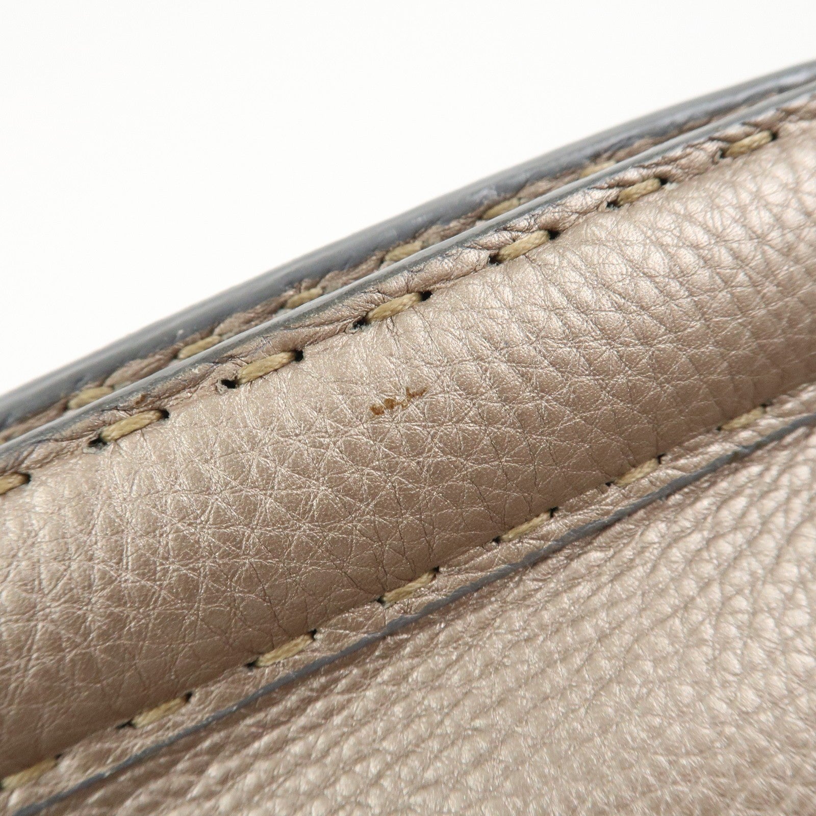 Fendi Hand Bag - Greige, Leather