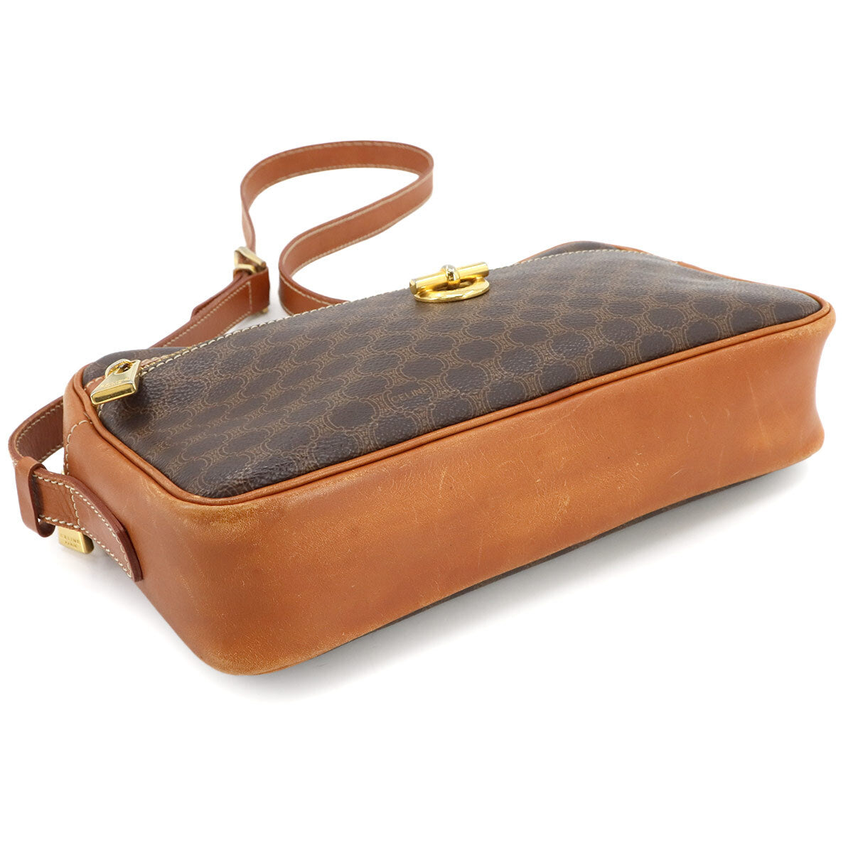 Celine Macadam Shoulder Bag - Brown, PVC Leather