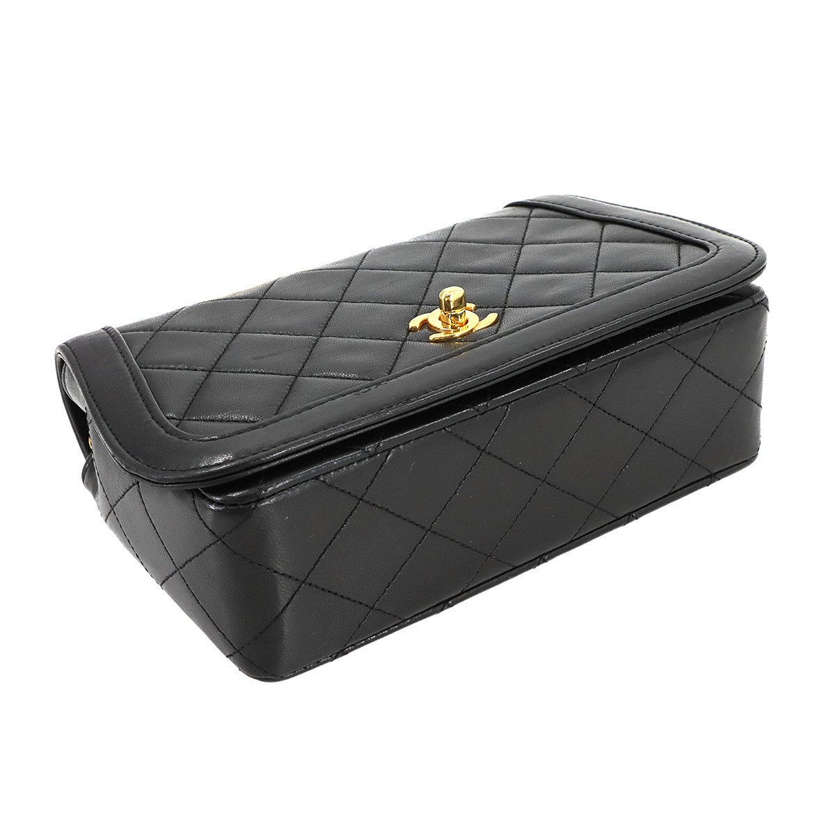 CHANEL Matelasse Bijou Chain Shoulder Bag - Black, Leather