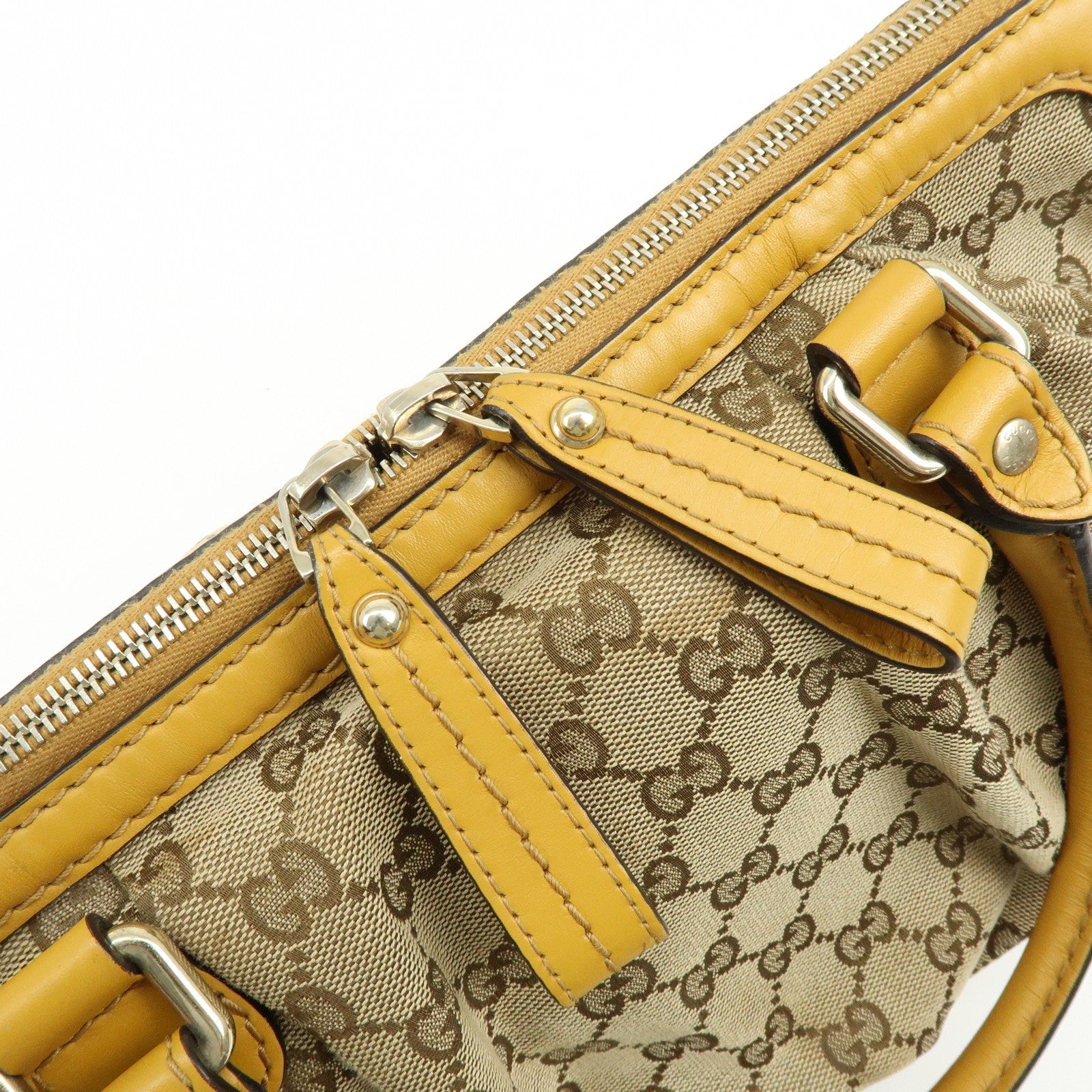 GUCCI Sukey Interlocking GG Canvas Leather 2Way Shoulder Bag