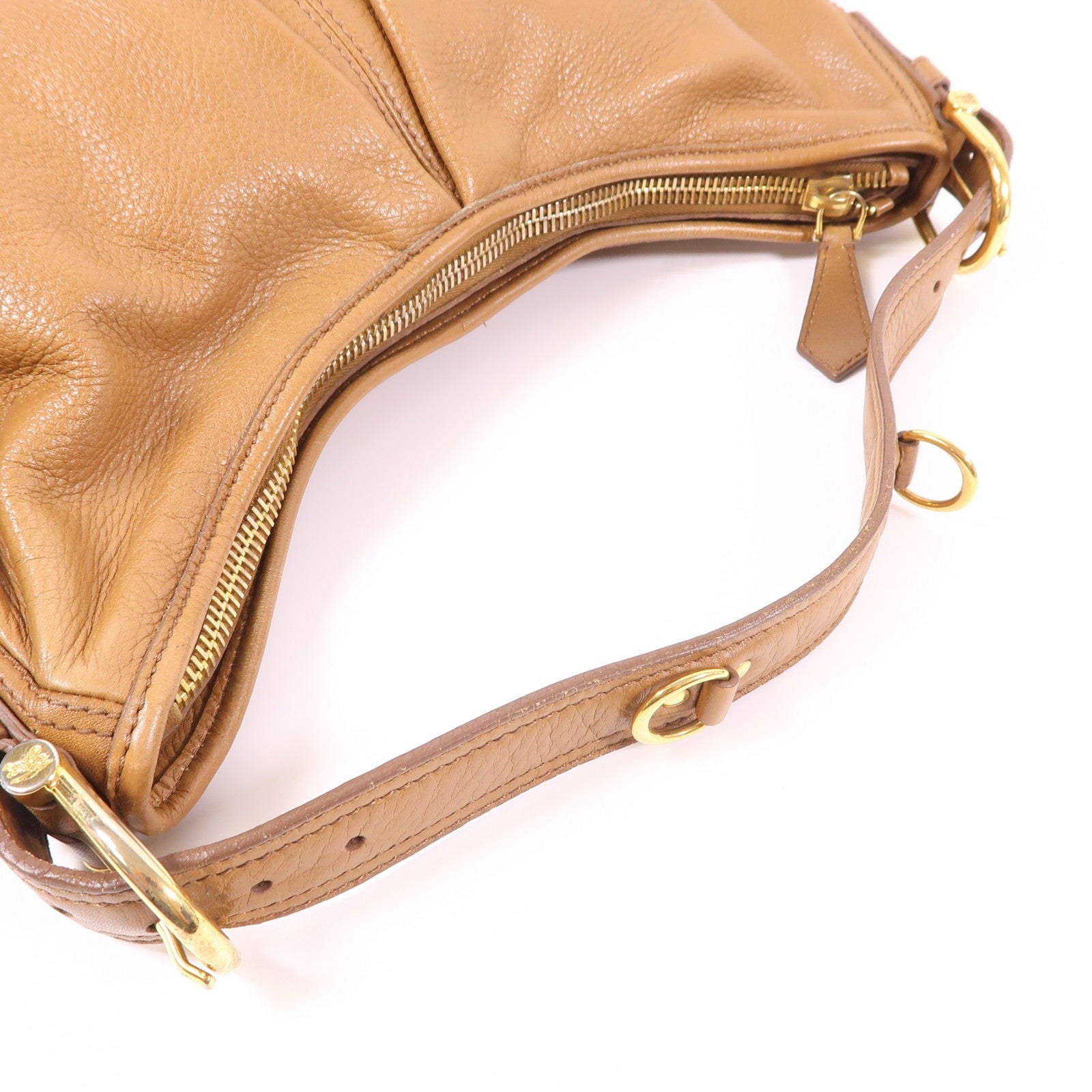 Burberry GHW Shoulder Bag - Brown, Calfskin Leather