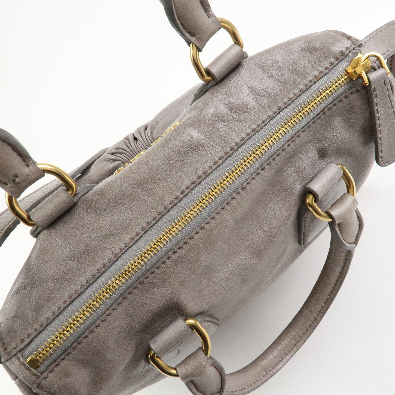 Miu Miu 2Way Bag - Gray, Leather