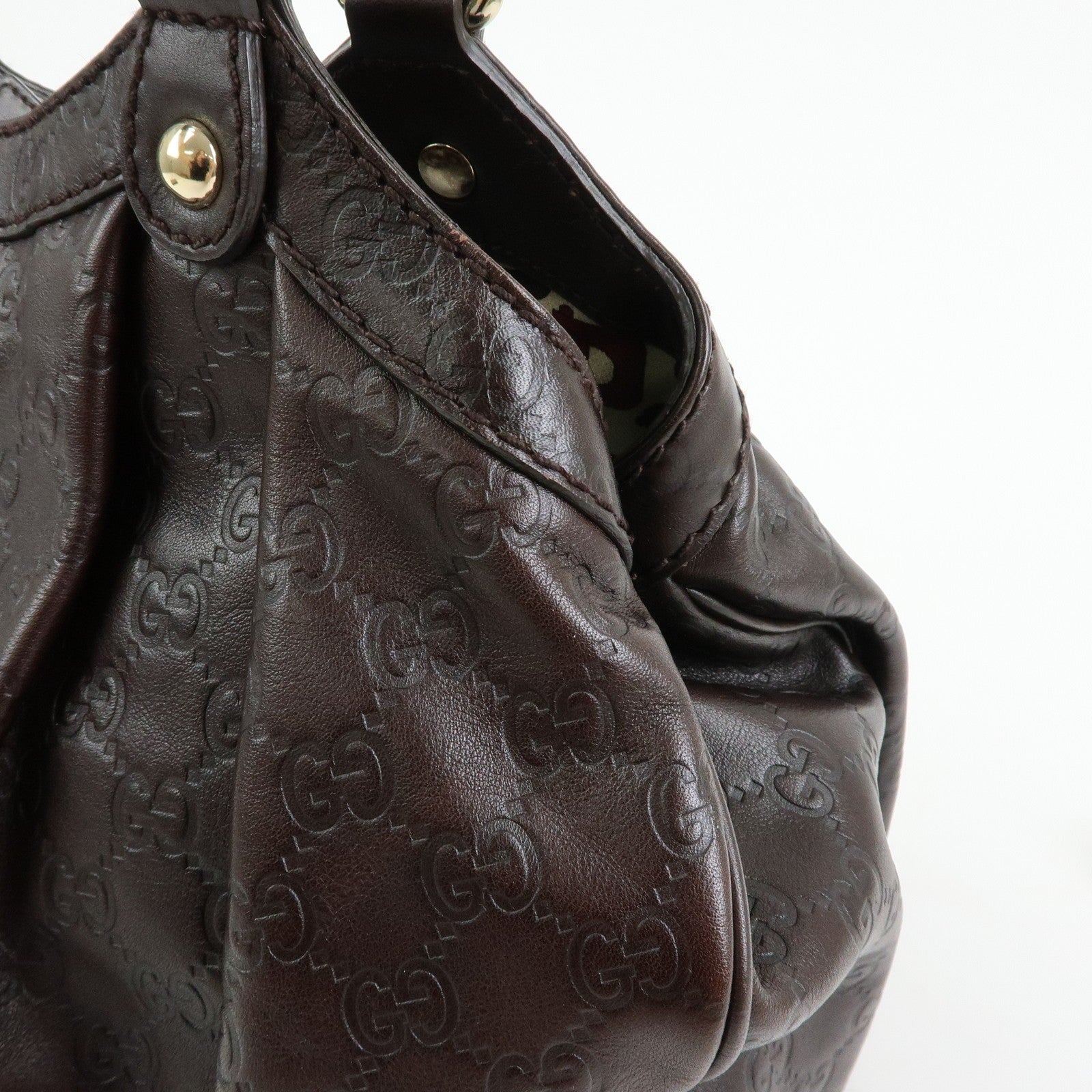 Gucci Sukey Tote Bag - Dark Brown, Guccissima Leather