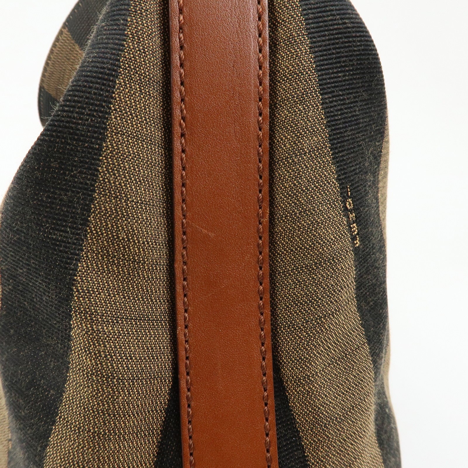 Fendi 8BR653 Shoulder Bag - Brown, Black, Canvas, Leather