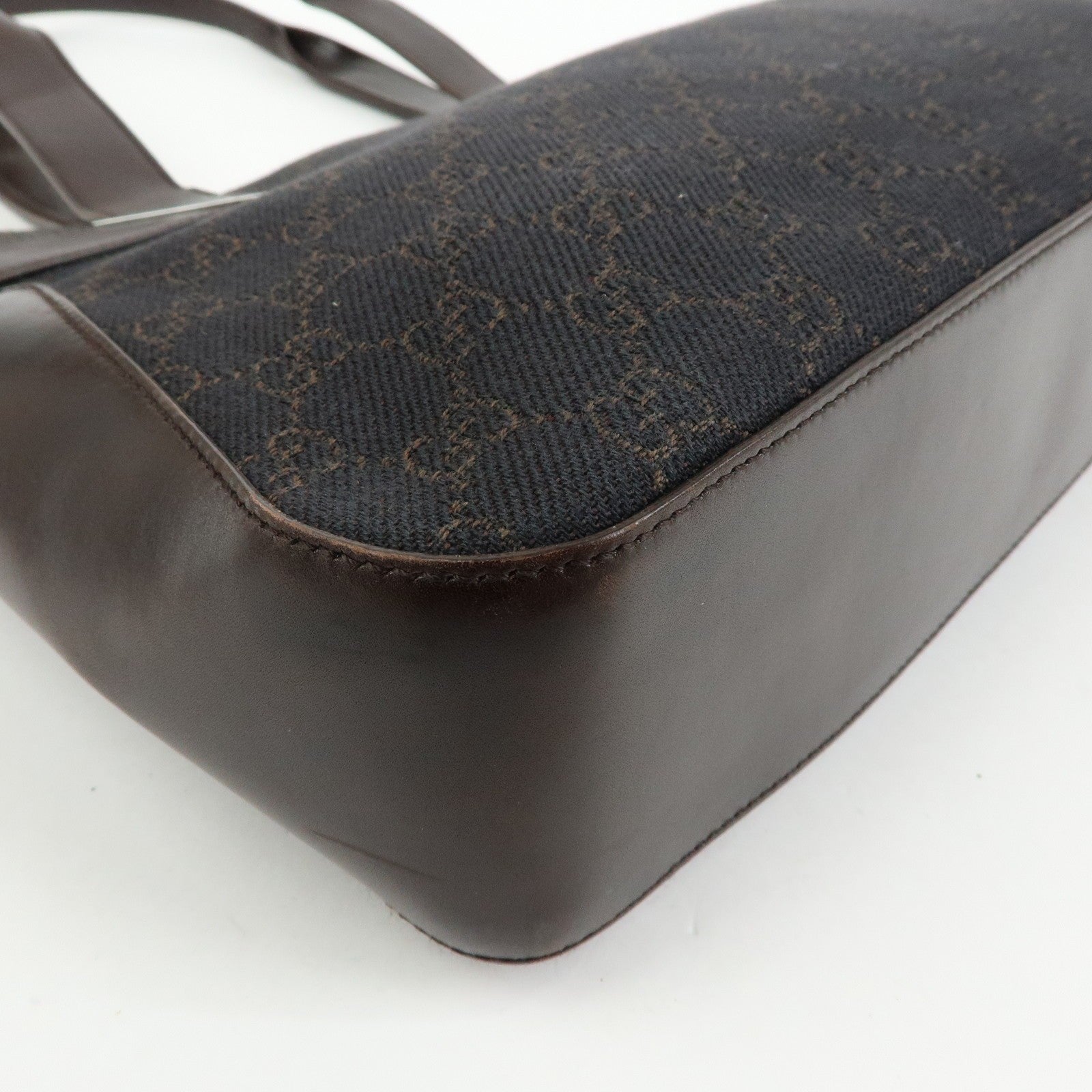 Gucci Hand Bag - Dark Brown, Canvas Leather