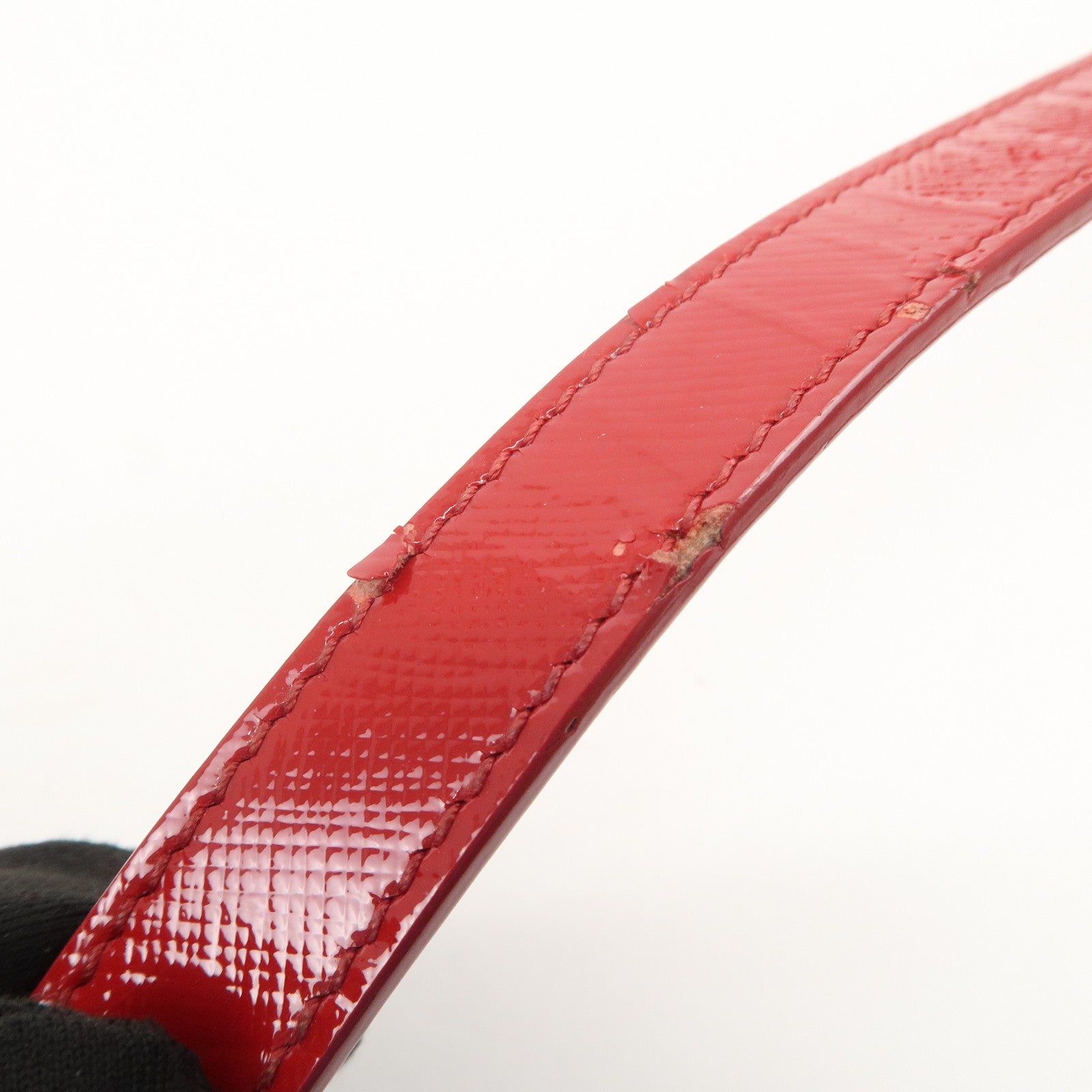 Prada BN2567 Hand Bag - Red, Patent Leather