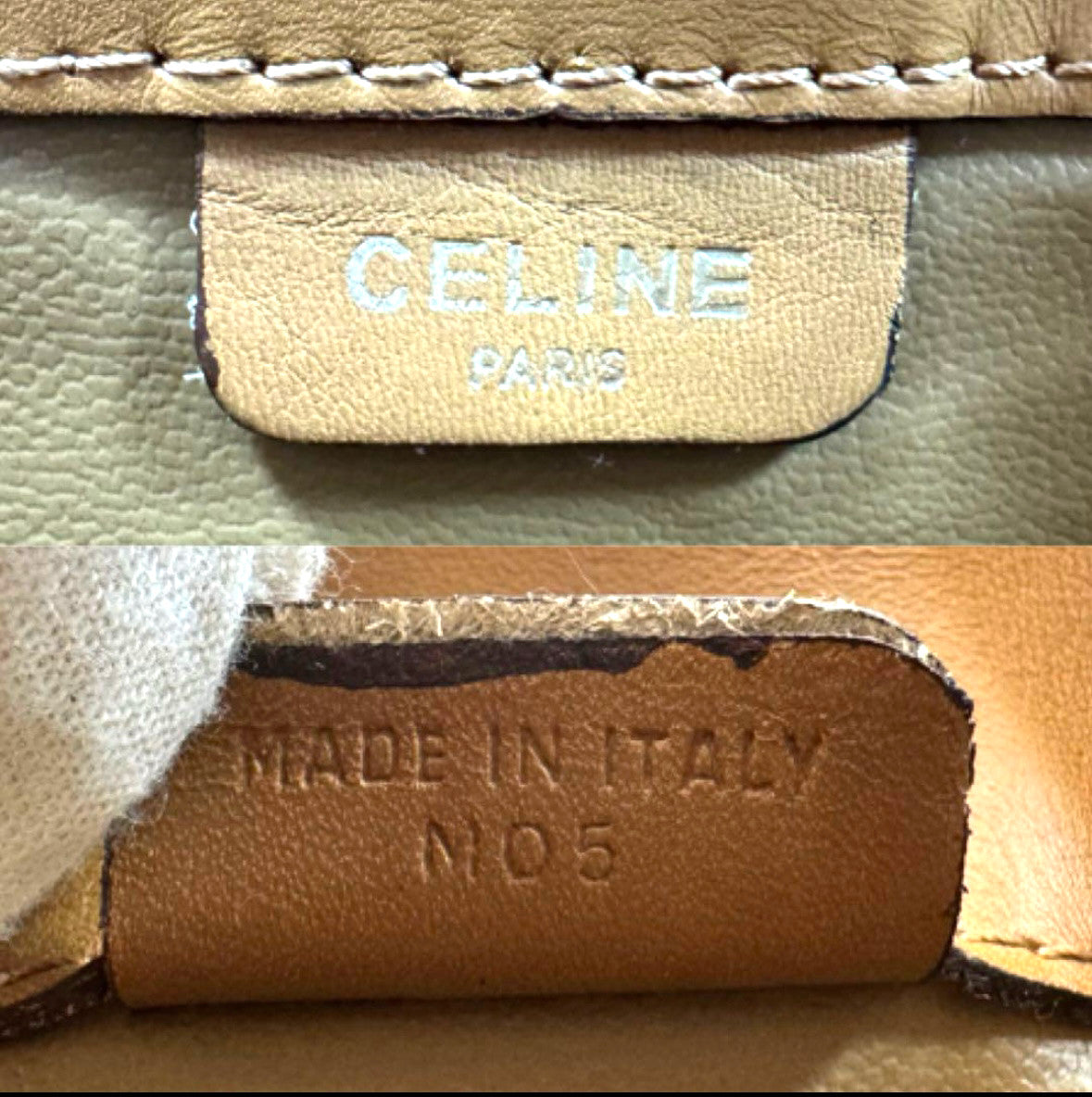 Celine Macadam Clutch Bag - Beige, PVC