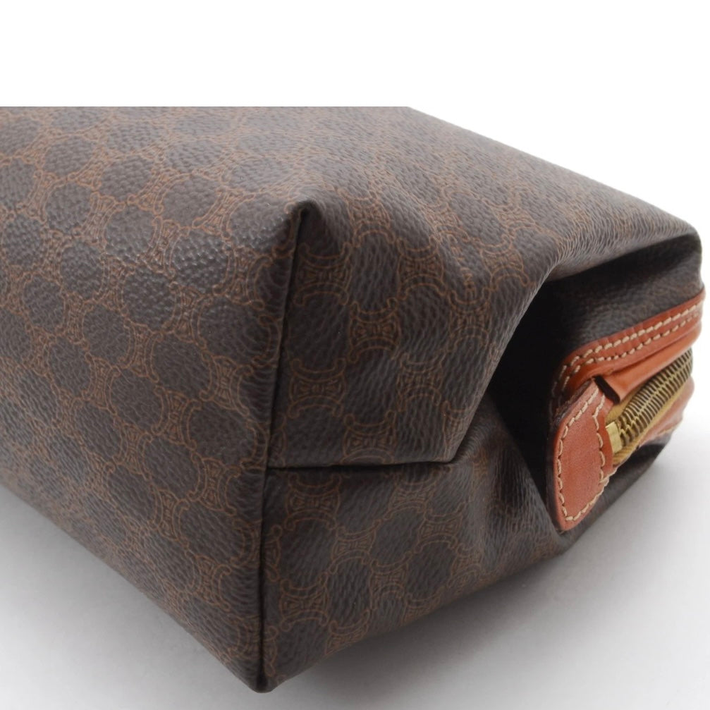 CELINE Macadam Clutch Bag/ Cosmetic Pouch