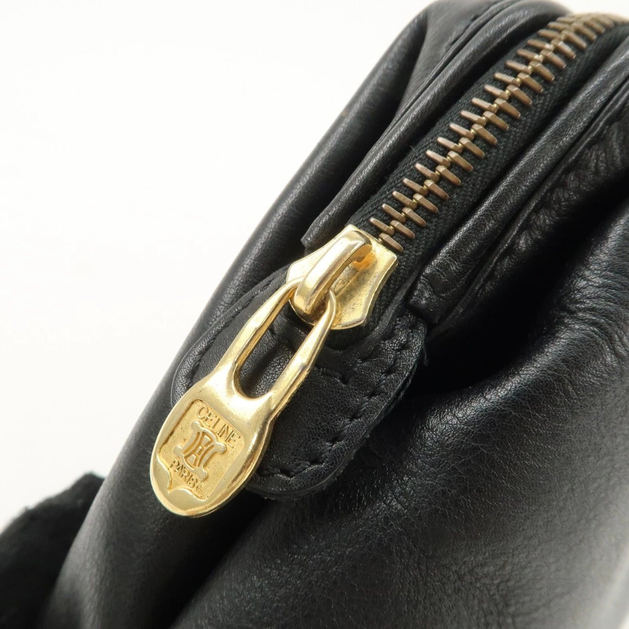 CELINE Clutch - Black, Leather