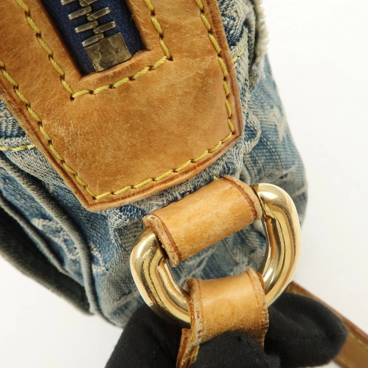 Louis Vuitton Monogram Denim Camera Bag Shoulder Bag Blue