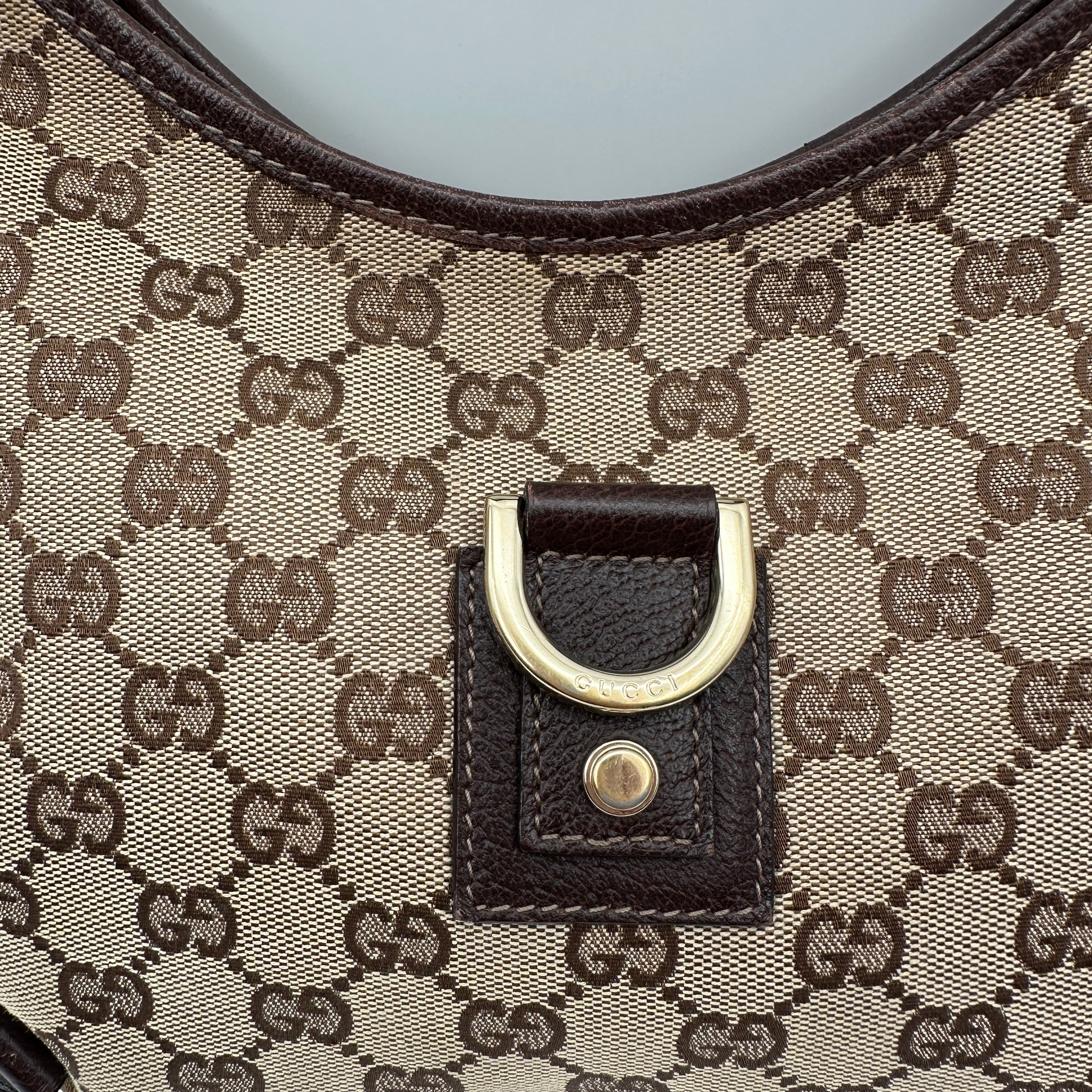 GG Monogram Abbey D-Ring Hobo Small Shoulder Bag