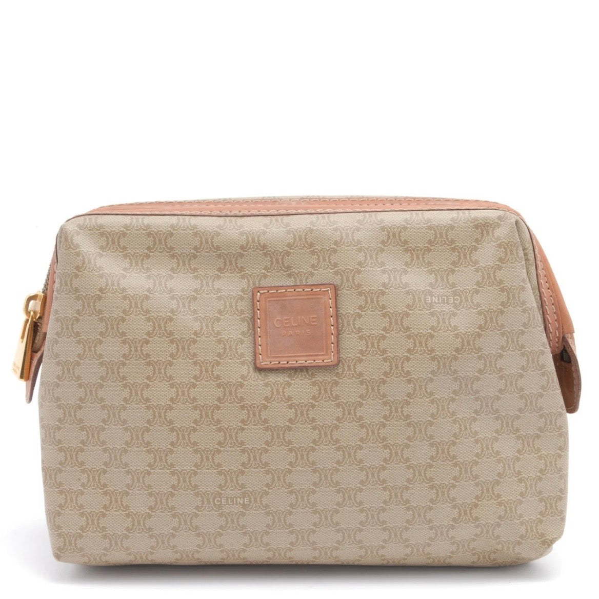 Celine C Charm Clutch Bag - Beige, PVC