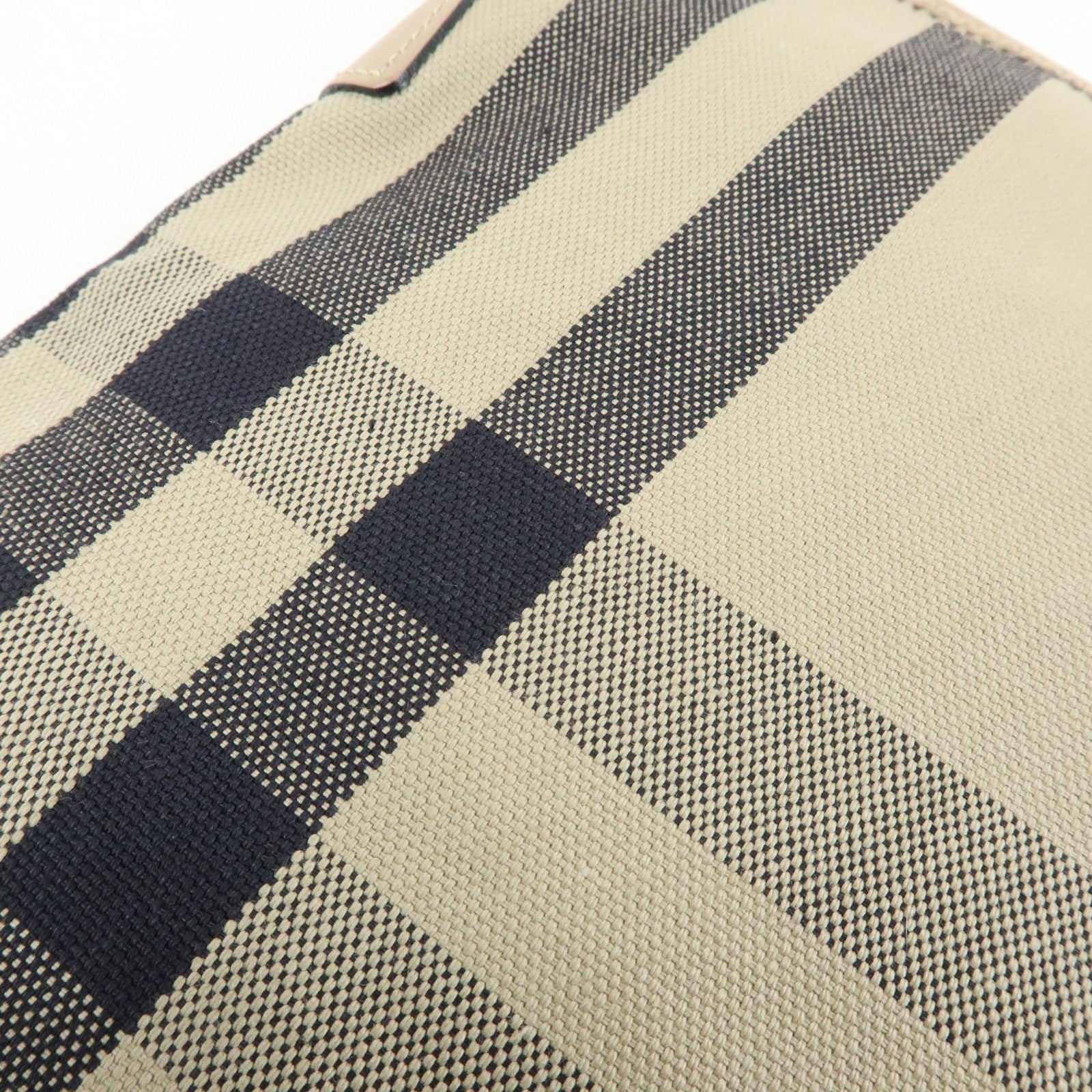 Burberry Nova Plaid Shoulder Bag - Beige, Canvas Leather
