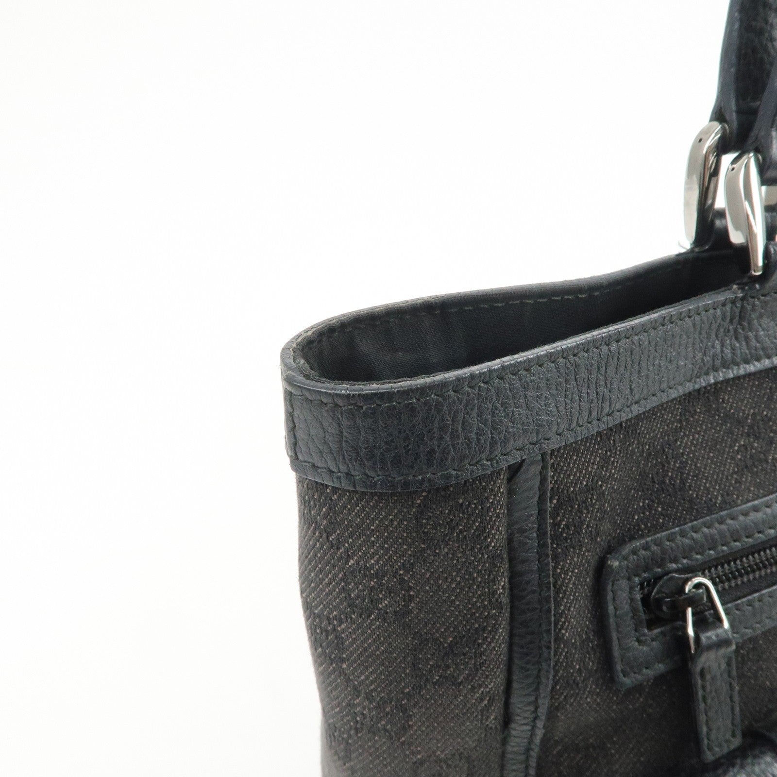 Gucci Abbey Tote Bag - Black, GG Canvas