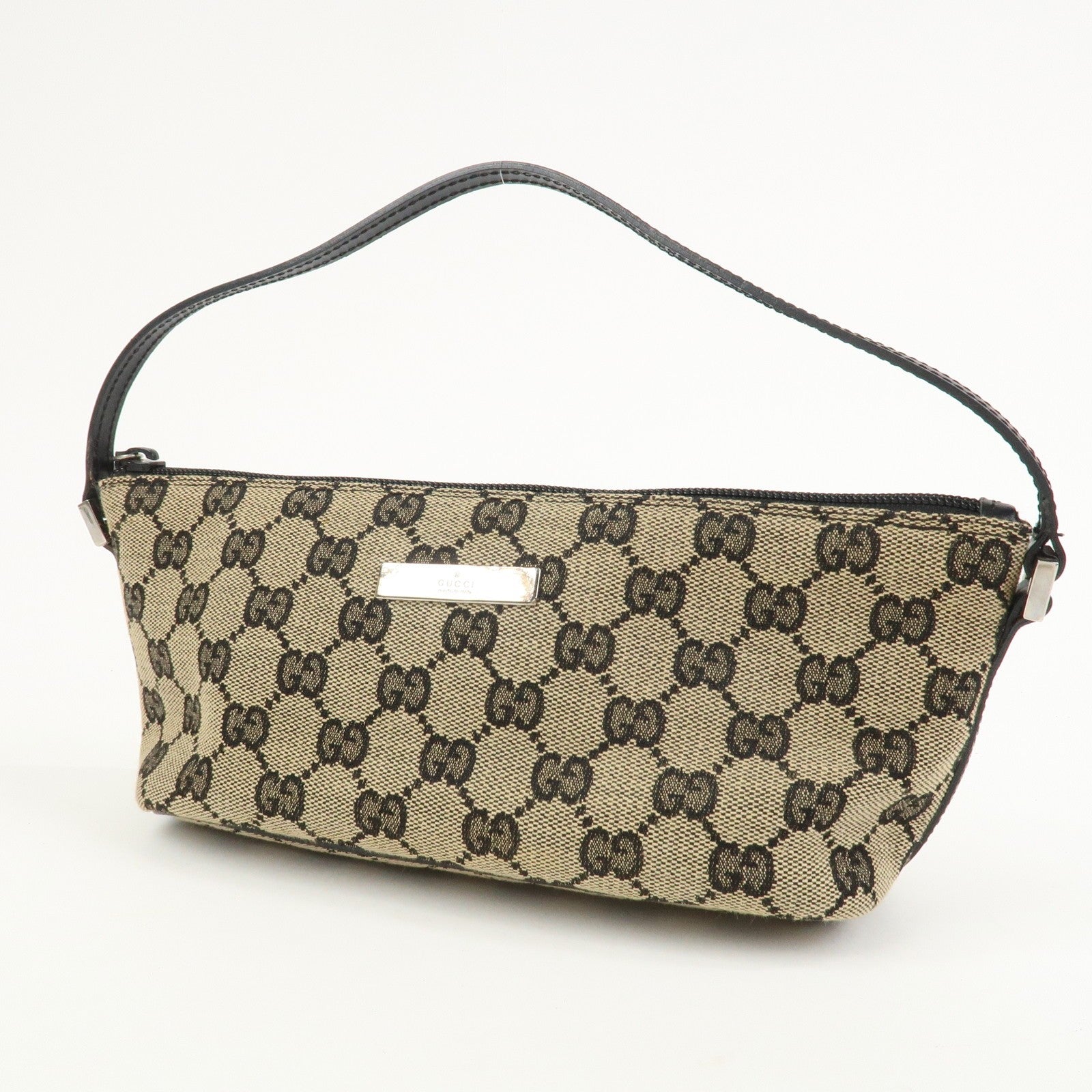 Gucci Boat Hand Bag - Beige, Canvas